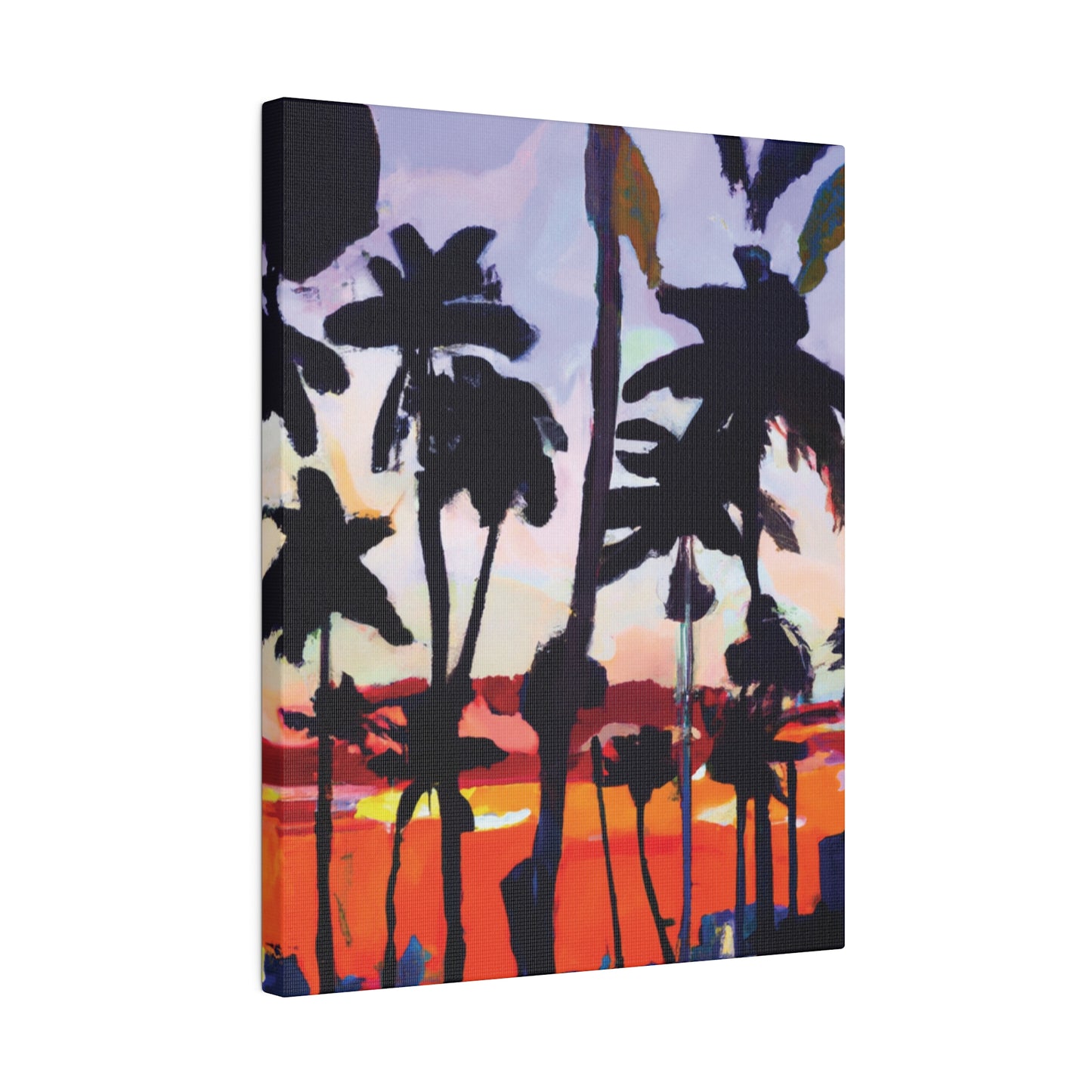 4161D - Miami Beach Sunset Painting Print | Miami | Beach | Sunset | Poster | Home Decor | Wall Art | Canvas