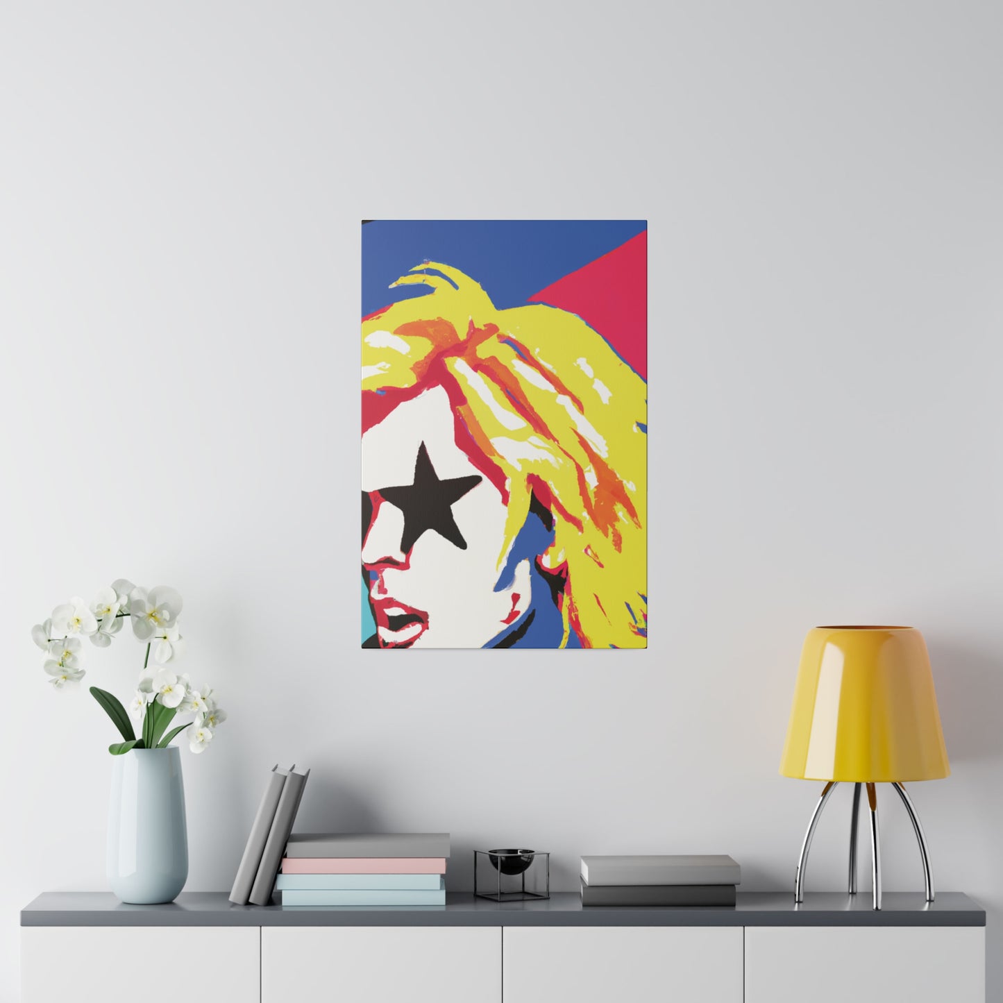 5402P - Rockstar Painting Print | Face | Abstract | Poster | Home Decor | Wall Art | Music Art | Canvas