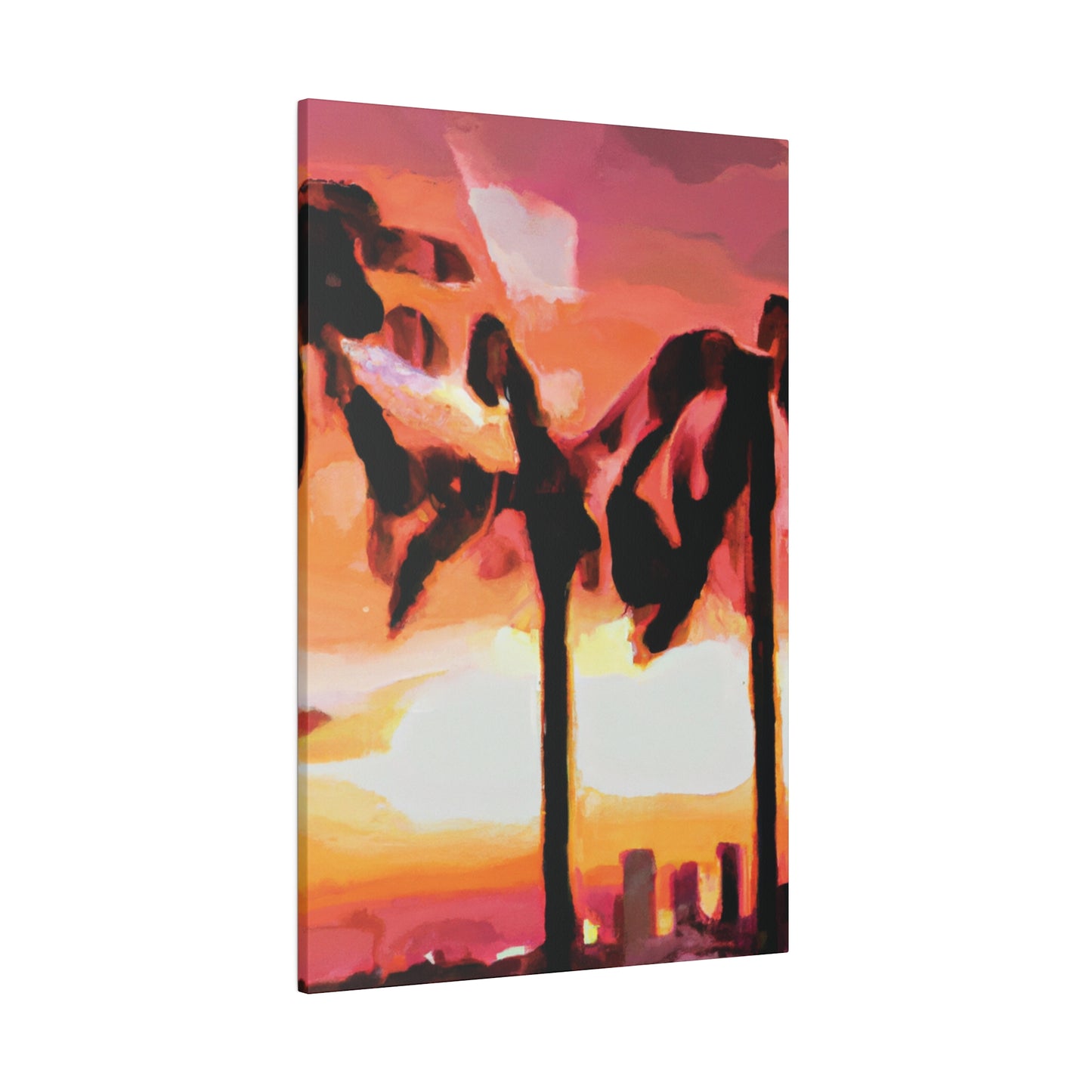 6372O - Miami Beach Sunset Painting Print | Miami | Beach | Sunset | Poster | Home Decor | Wall Art | Canvas