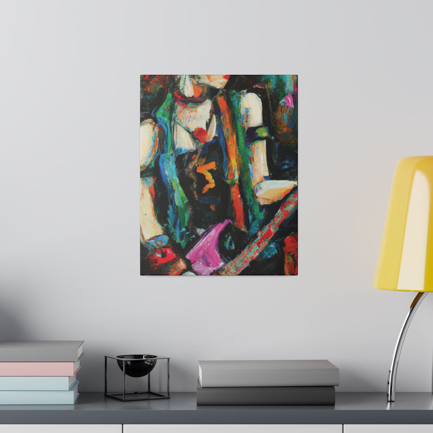 2705X - Rockstar Oil Painting Style Print | Poster | Home Decor | Wall Art | Music Art | Canvas