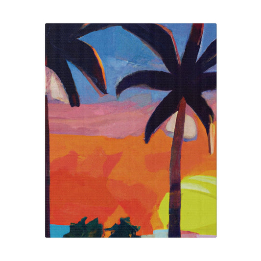 7368X - Miami Beach Sunset Painting Print | Miami | Beach | Sunset | Poster | Home Decor | Wall Art | Canvas