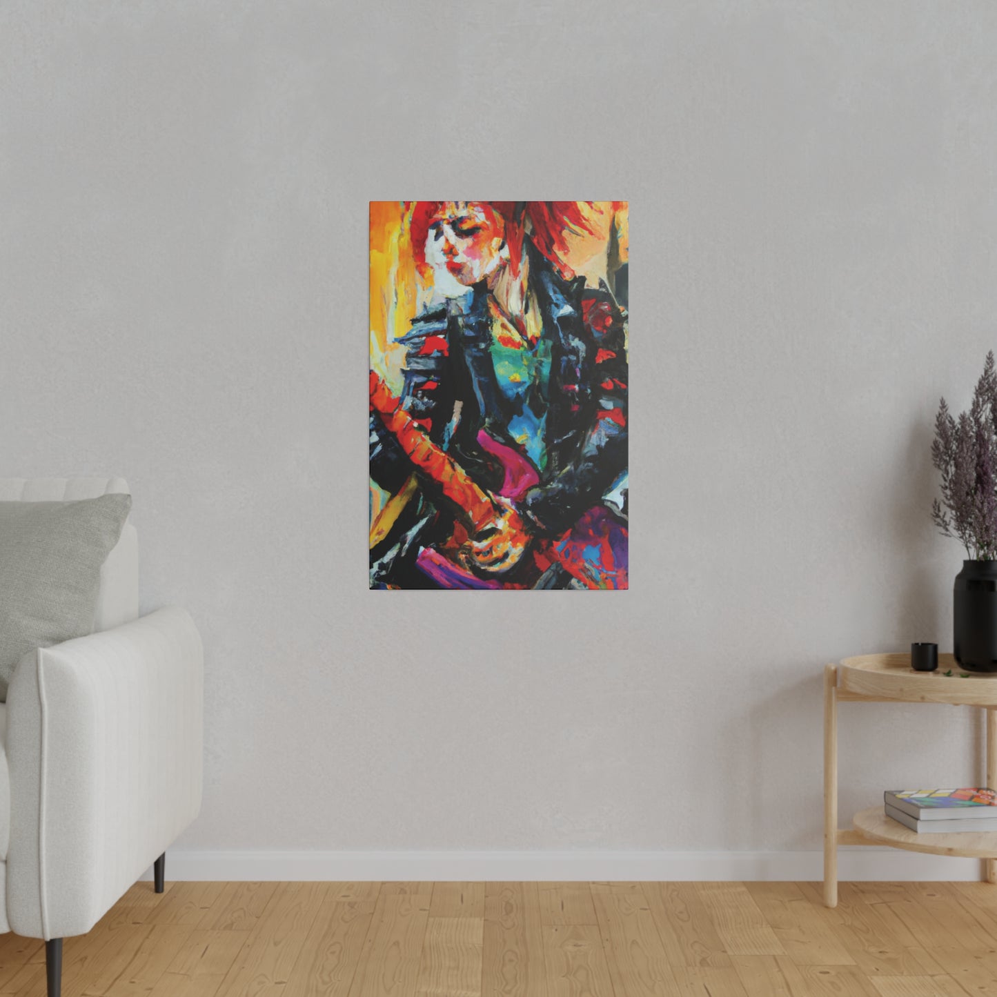 8596X - Rockstar Oil Painting Style Print | Poster | Home Decor | Wall Art | Music Art | Canvas