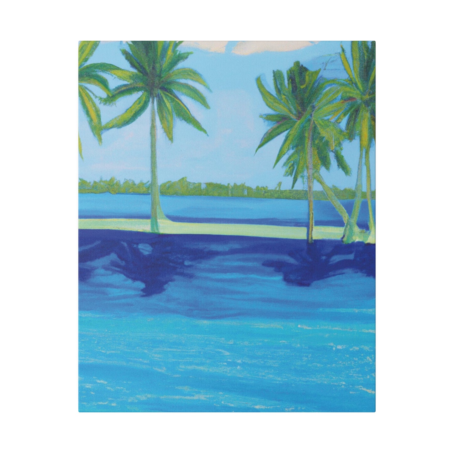 9589F - Bahamas Ocean Painting Print | Bahamas | Ocean | Beach | Poster | Home Decor | Wall Art | Canvas