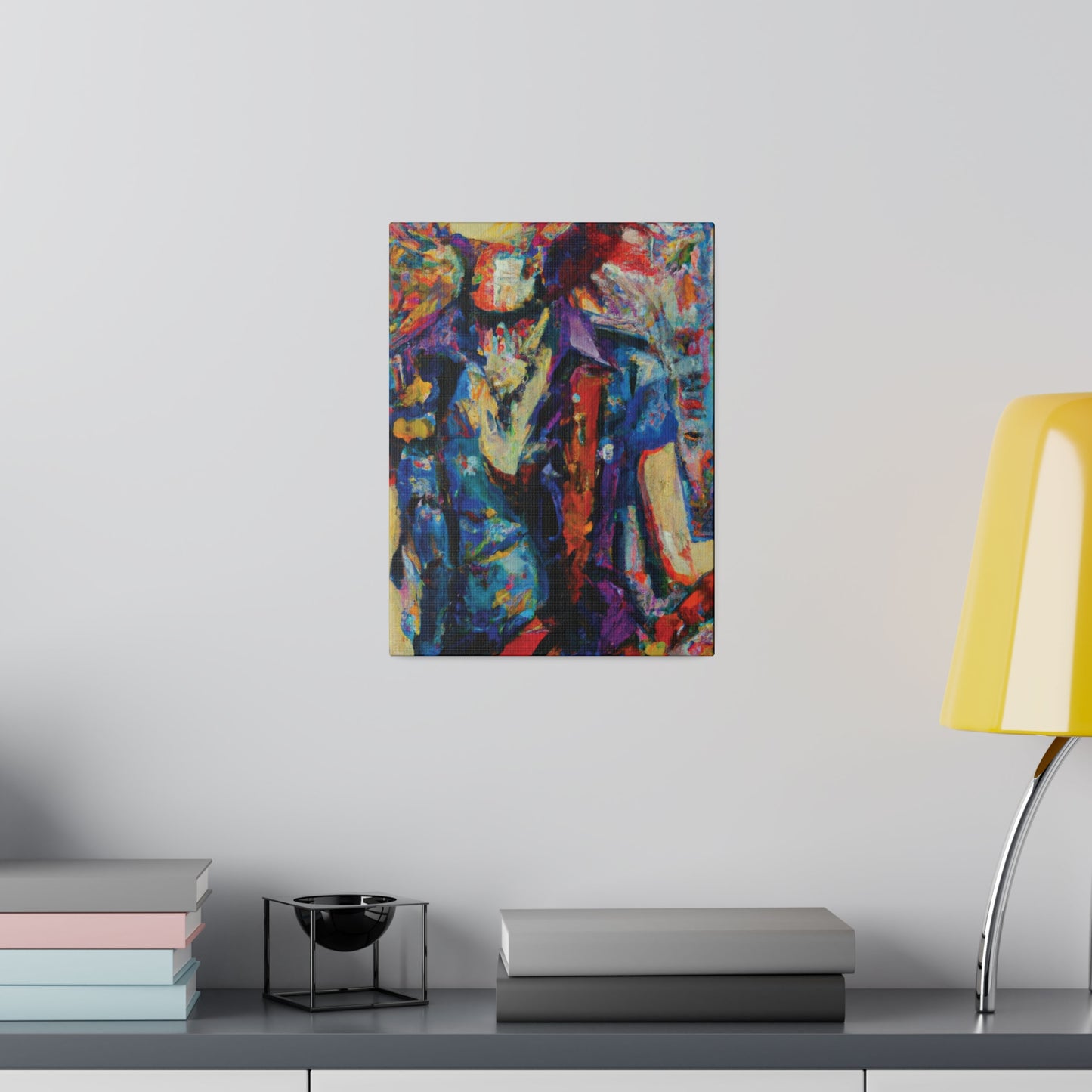 9667F - Rockstar Oil Painting Style Print | Poster | Home Decor | Wall Art | Music Art | Canvas