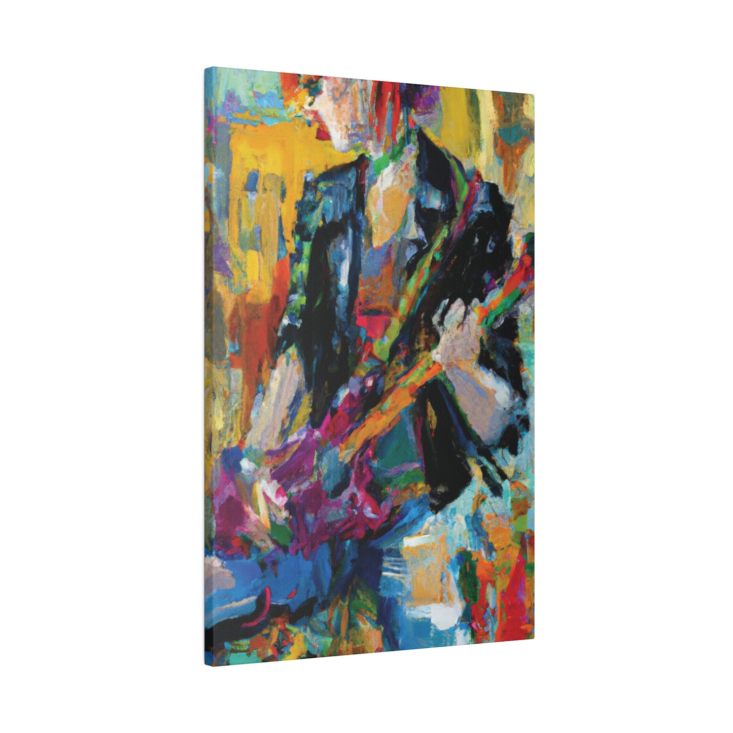 4813Q - Rockstar Oil Painting Style Print | Poster | Home Decor | Wall Art | Music Art | Canvas