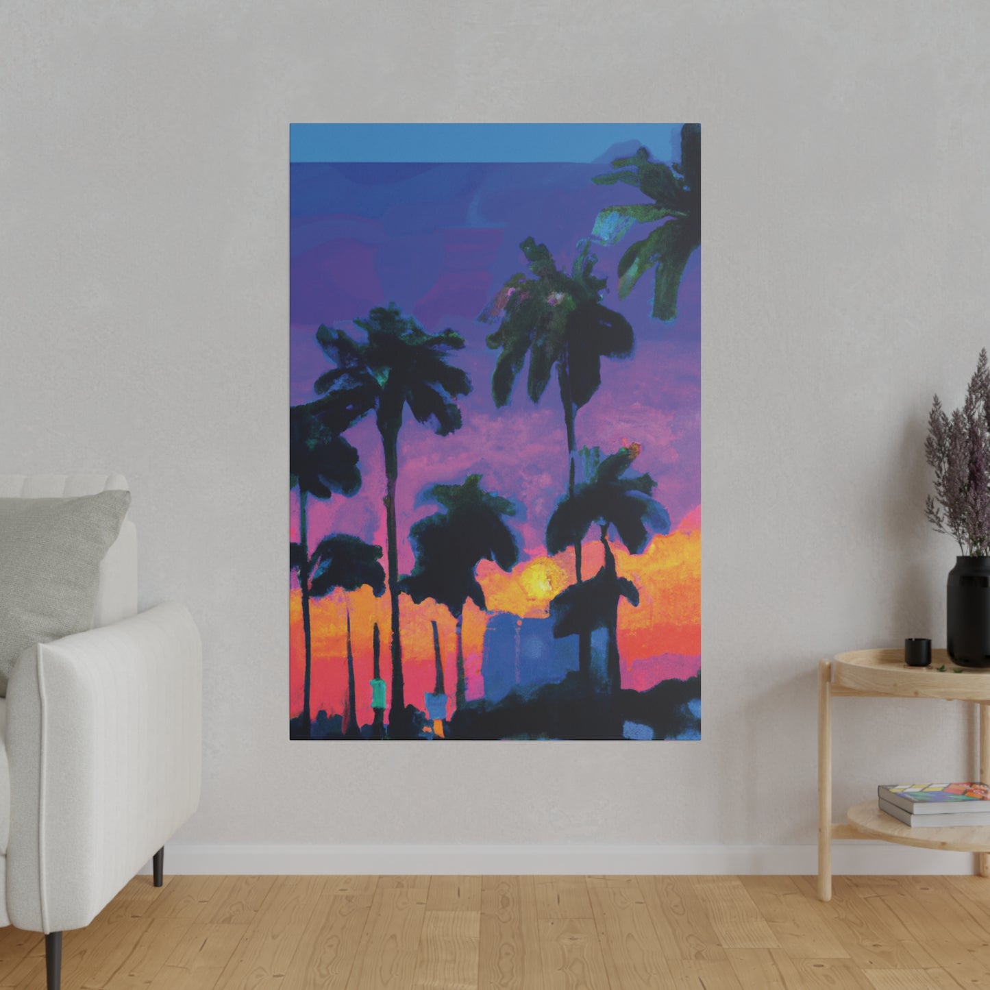 9232V - Miami Beach Sunset Painting Print | Miami | Beach | Sunset | Poster | Home Decor | Wall Art | Canvas