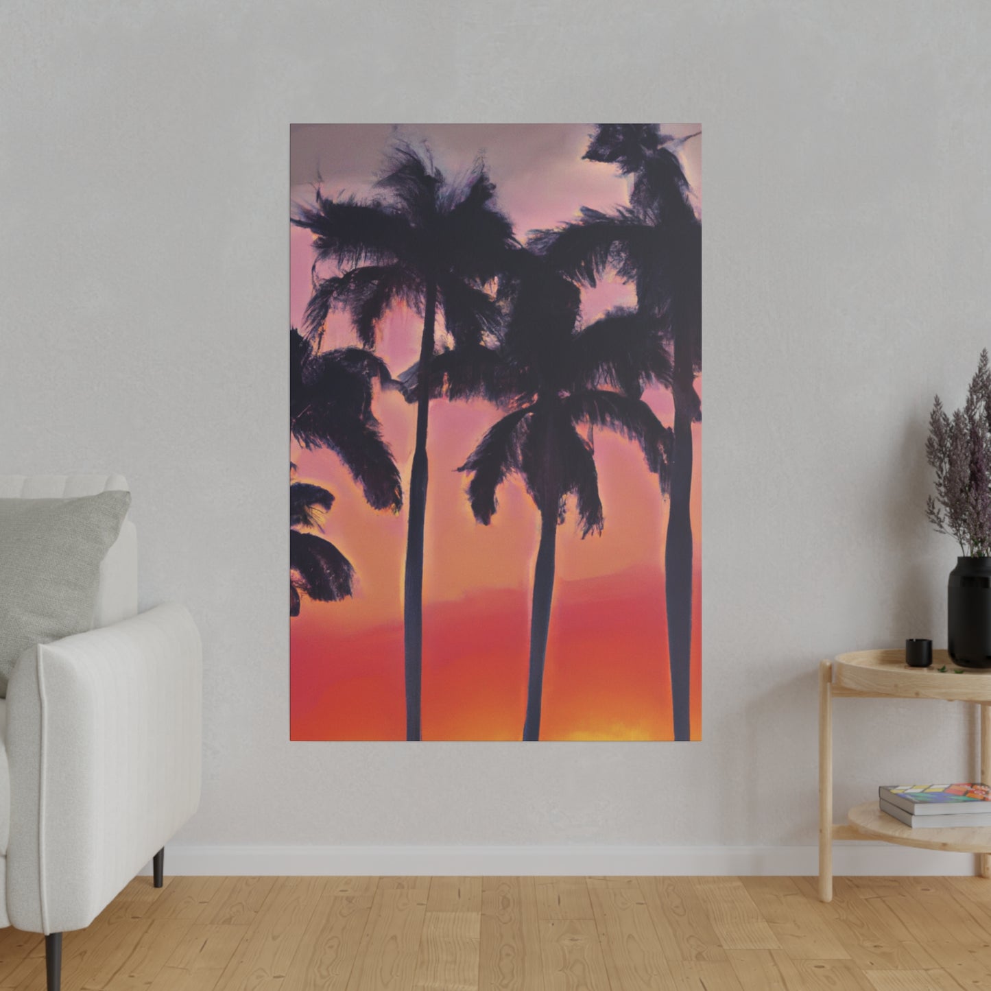 7239V - Miami Beach Sunset Painting Print | Miami | Beach | Sunset | Poster | Home Decor | Wall Art | Canvas