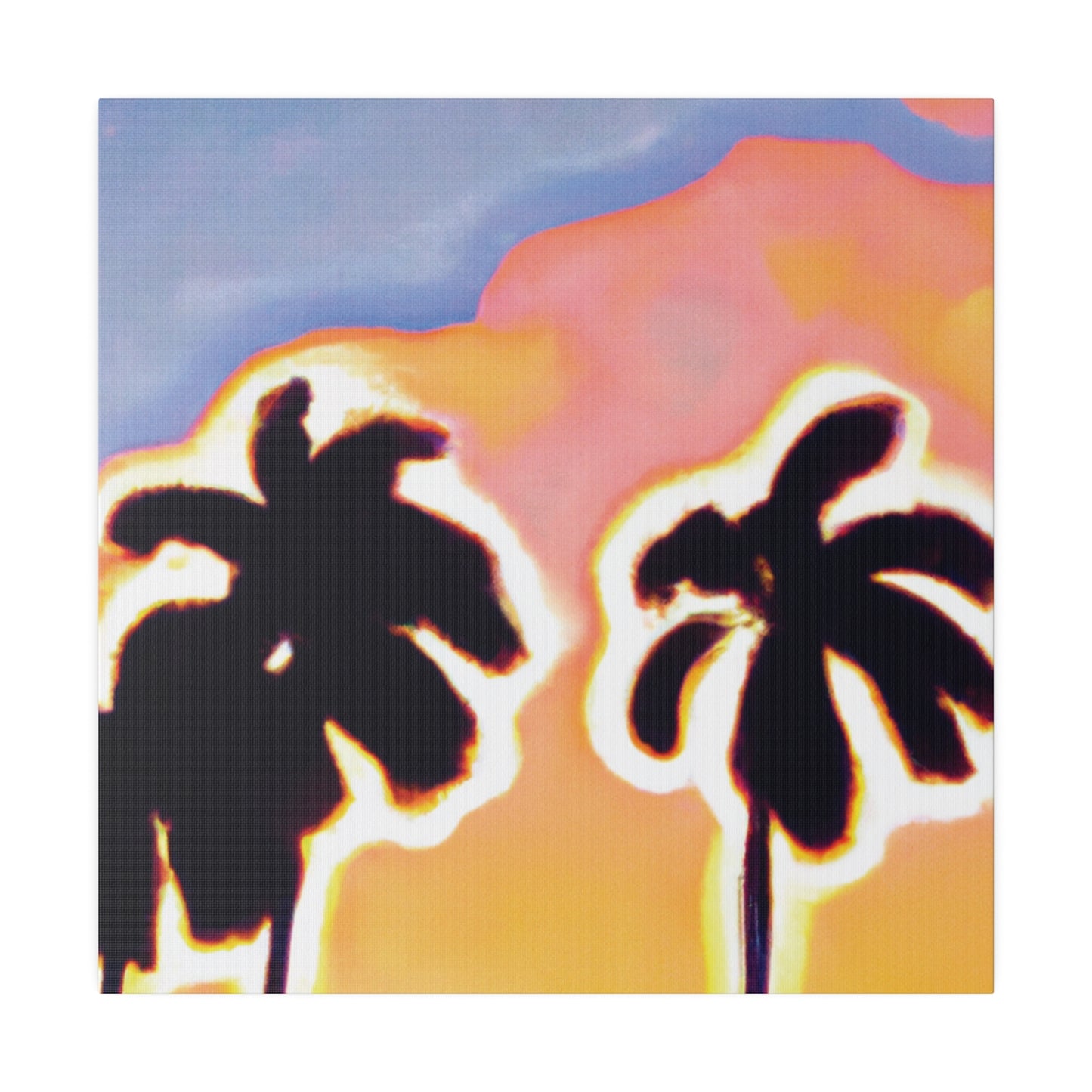 2766U - Miami Beach Sunset Painting Print | Miami | Beach | Sunset | Poster | Home Decor | Wall Art | Canvas