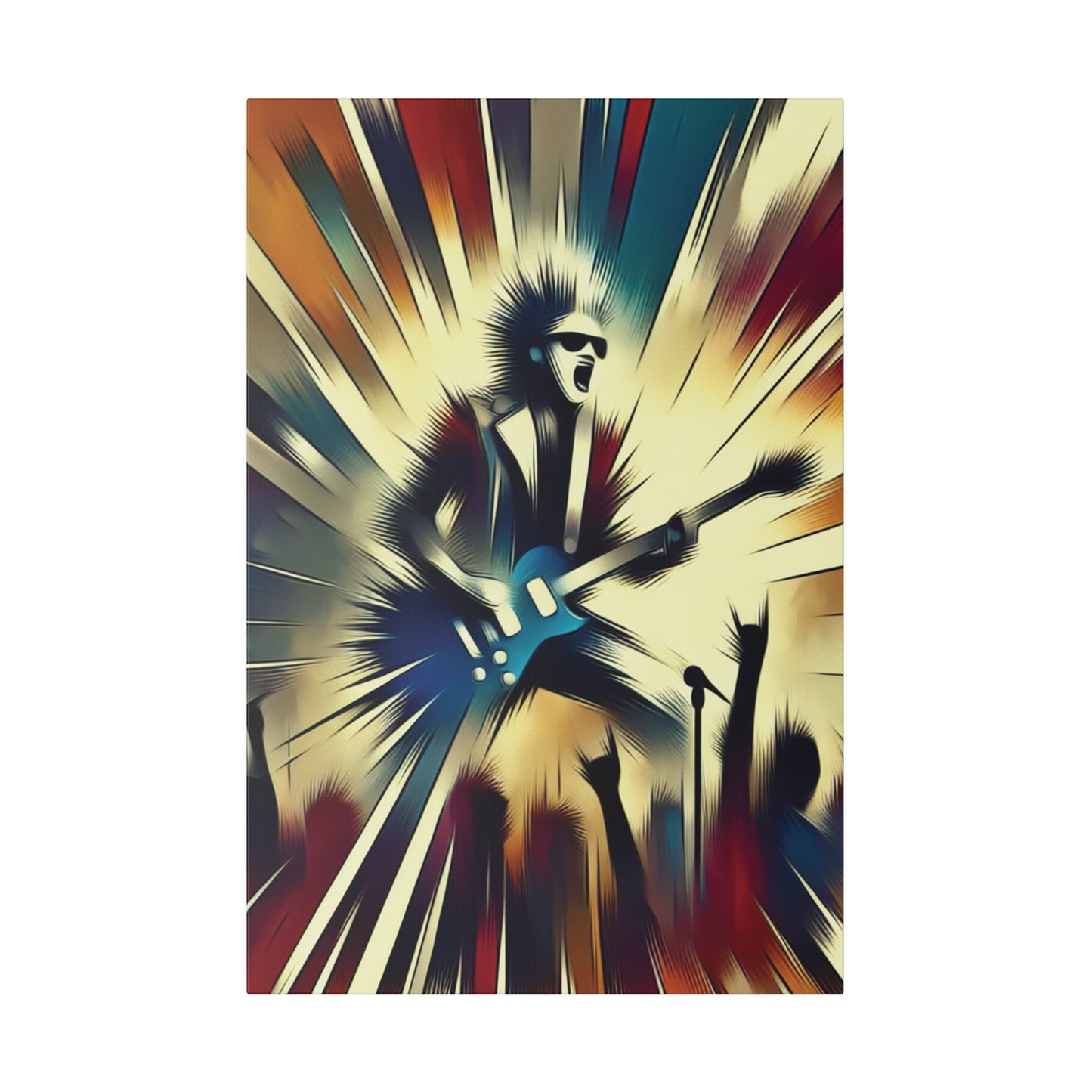 1872L - Rockstar Painting Print | Face | Abstract | Poster | Home Decor | Wall Art | Music Art | Canvas