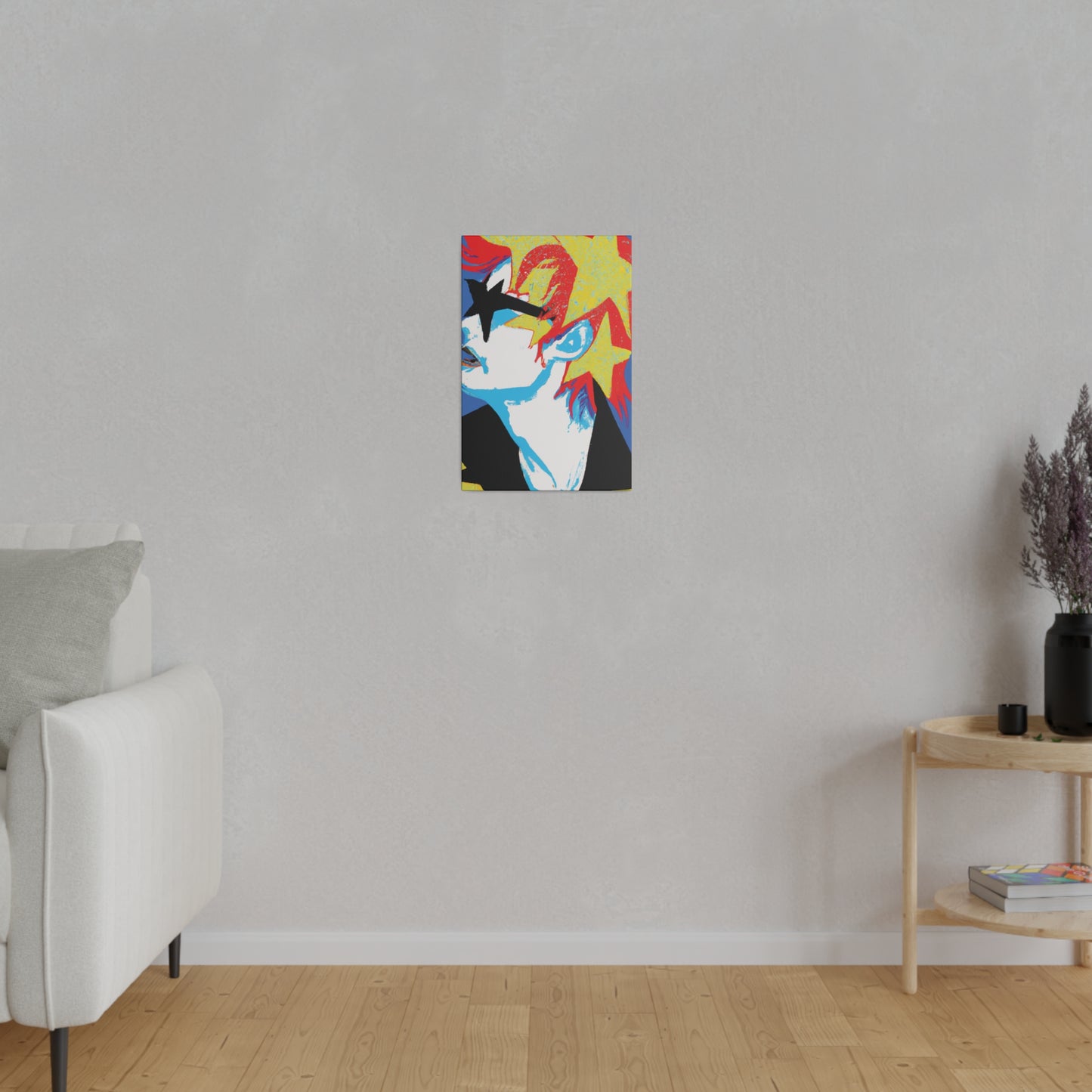 9245E - Rockstar Painting Print | Face | Abstract | Poster | Home Decor | Wall Art | Music Art | Canvas