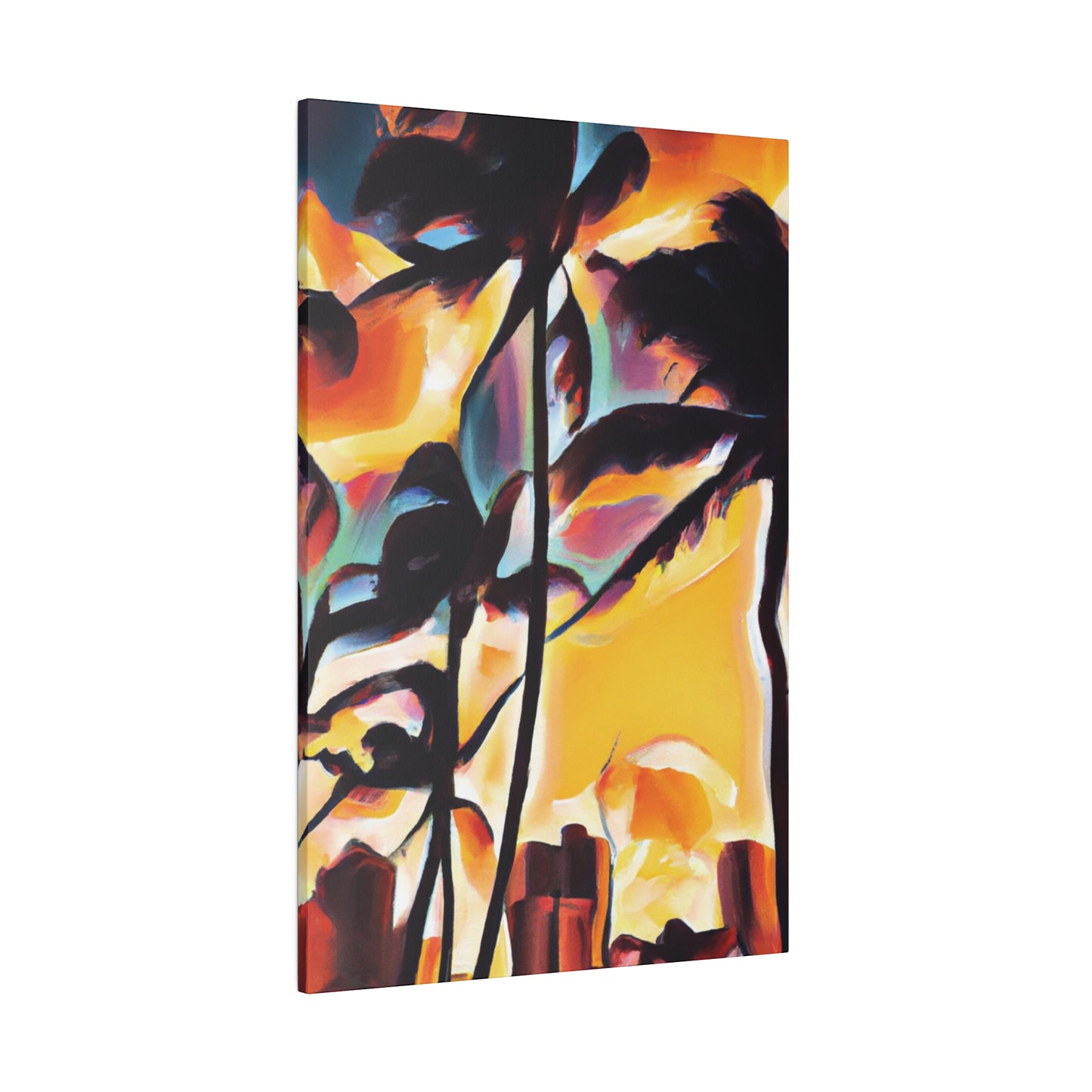 7343H - Miami Beach Sunset Painting Print | Miami | Beach | Sunset | Poster | Home Decor | Wall Art | Canvas