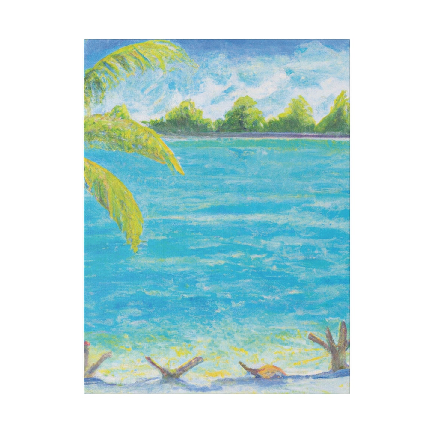 3007D - Bahamas Ocean Painting Print | Bahamas | Ocean | Beach | Poster | Home Decor | Wall Art | Canvas