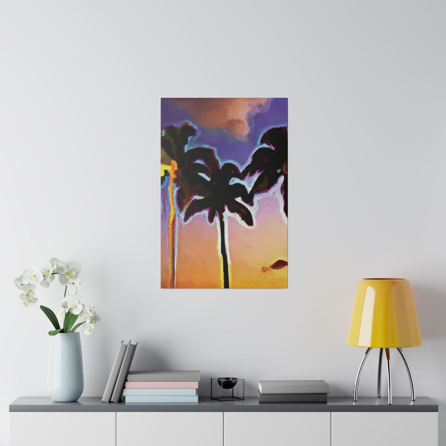 9603V - Miami Beach Sunset Painting Print | Miami | Beach | Sunset | Poster | Home Decor | Wall Art | Canvas