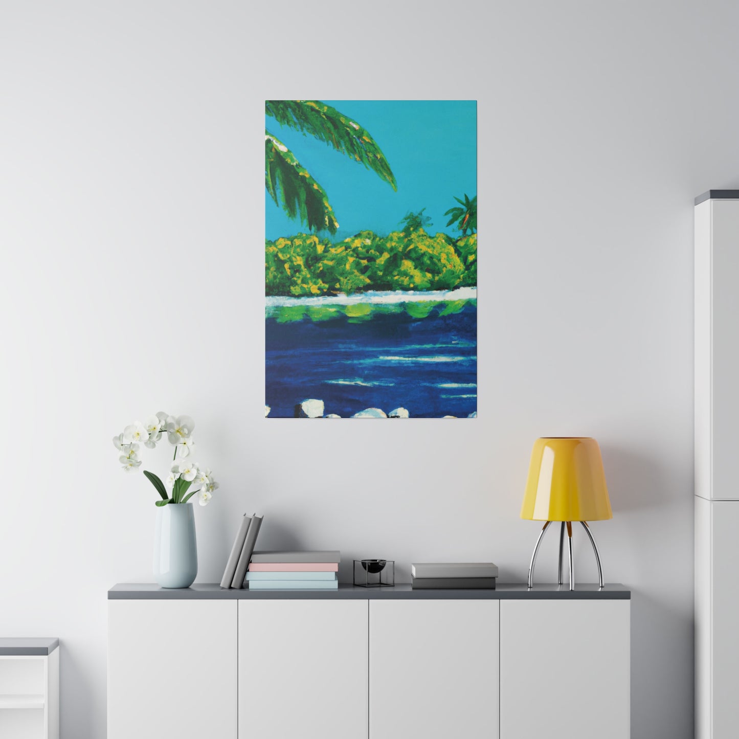 2473X - Bahamas Ocean Painting Print | Bahamas | Ocean | Beach | Poster | Home Decor | Wall Art | Canvas