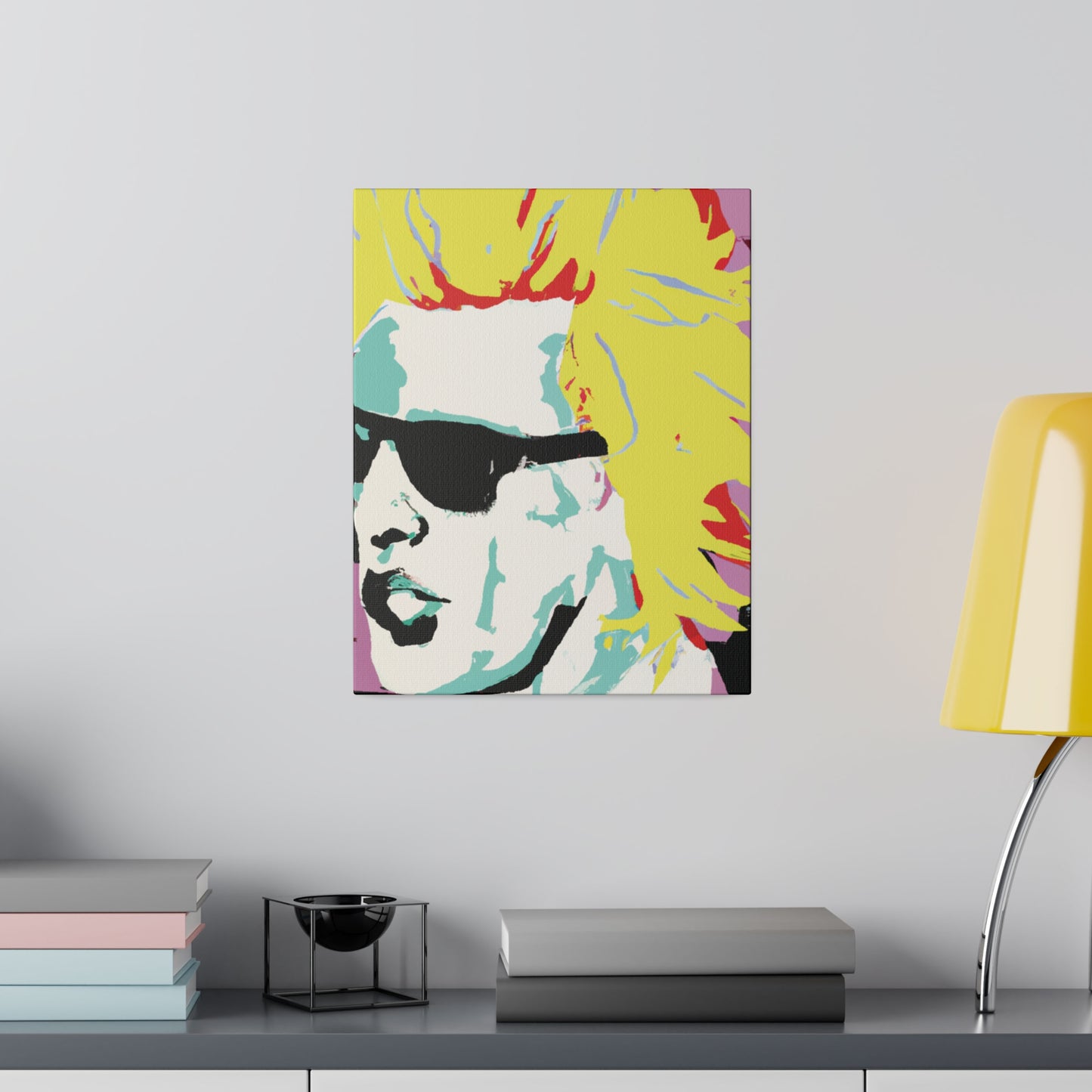 8282G - Rockstar Painting Print | Face | Abstract | Poster | Home Decor | Wall Art | Music Art | Canvas