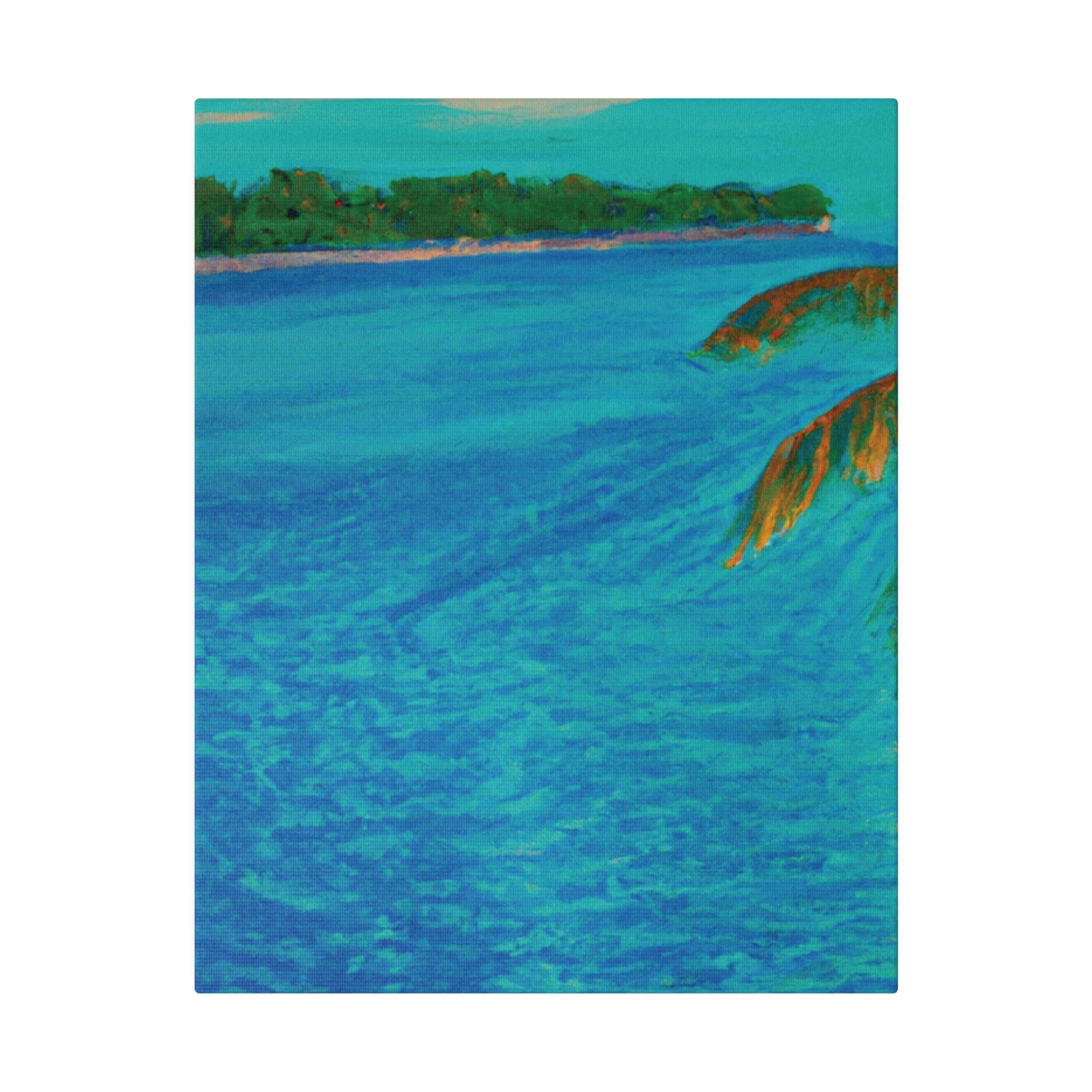 3303Q - Bahamas Ocean Painting Print | Bahamas | Ocean | Beach | Poster | Home Decor | Wall Art | Canvas