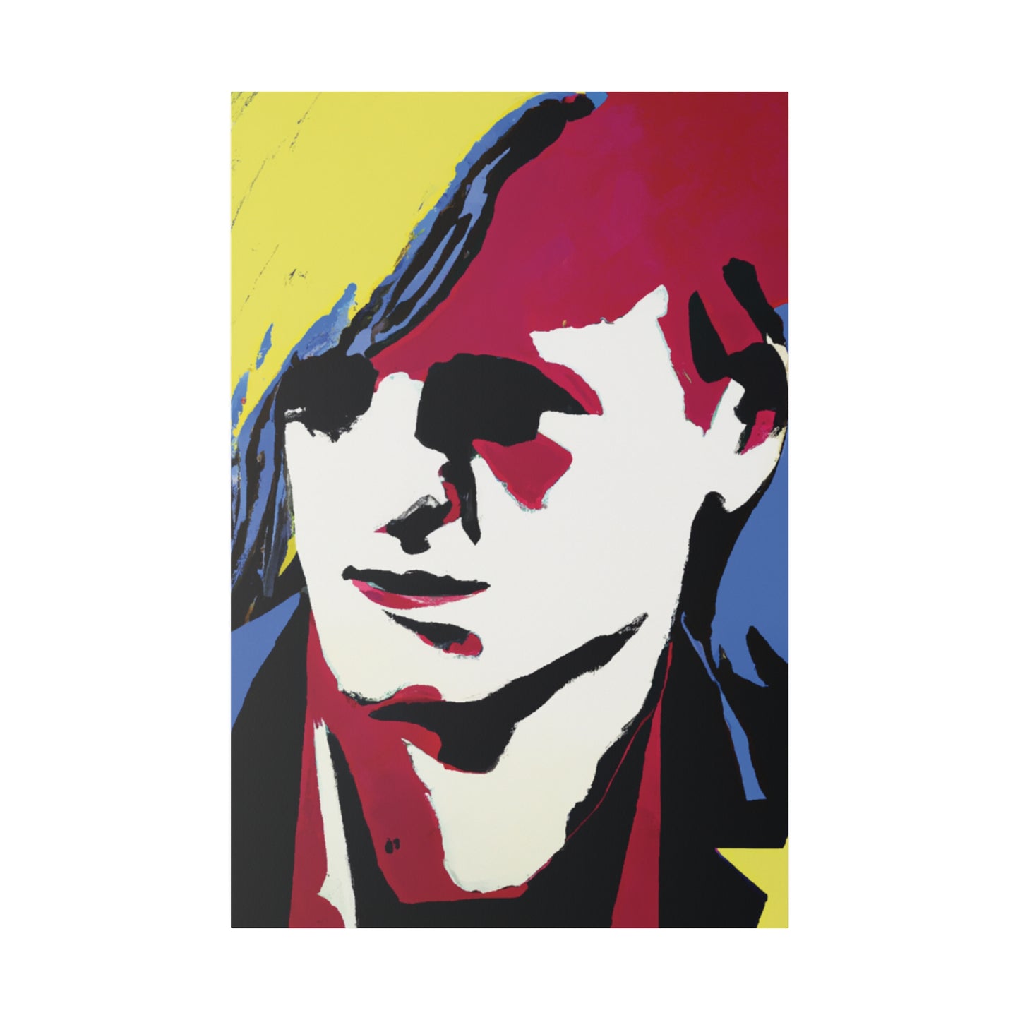 8246E - Rockstar Painting Print | Face | Abstract | Poster | Home Decor | Wall Art | Music Art | Canvas