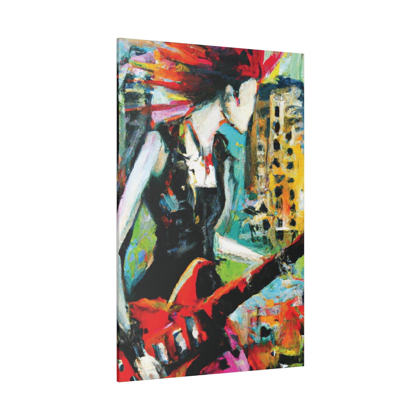 3226O - Rockstar Oil Painting Style Print | Poster | Home Decor | Wall Art | Music Art | Canvas