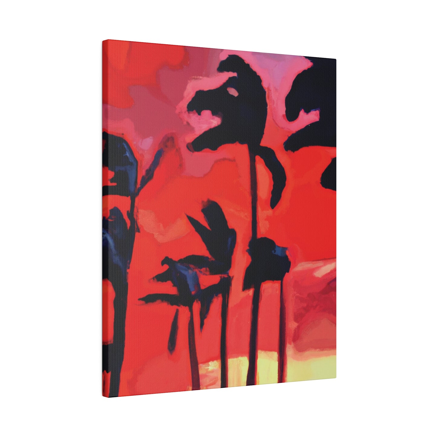 7933T - Miami Beach Sunset Painting Print | Miami | Beach | Sunset | Poster | Home Decor | Wall Art | Canvas