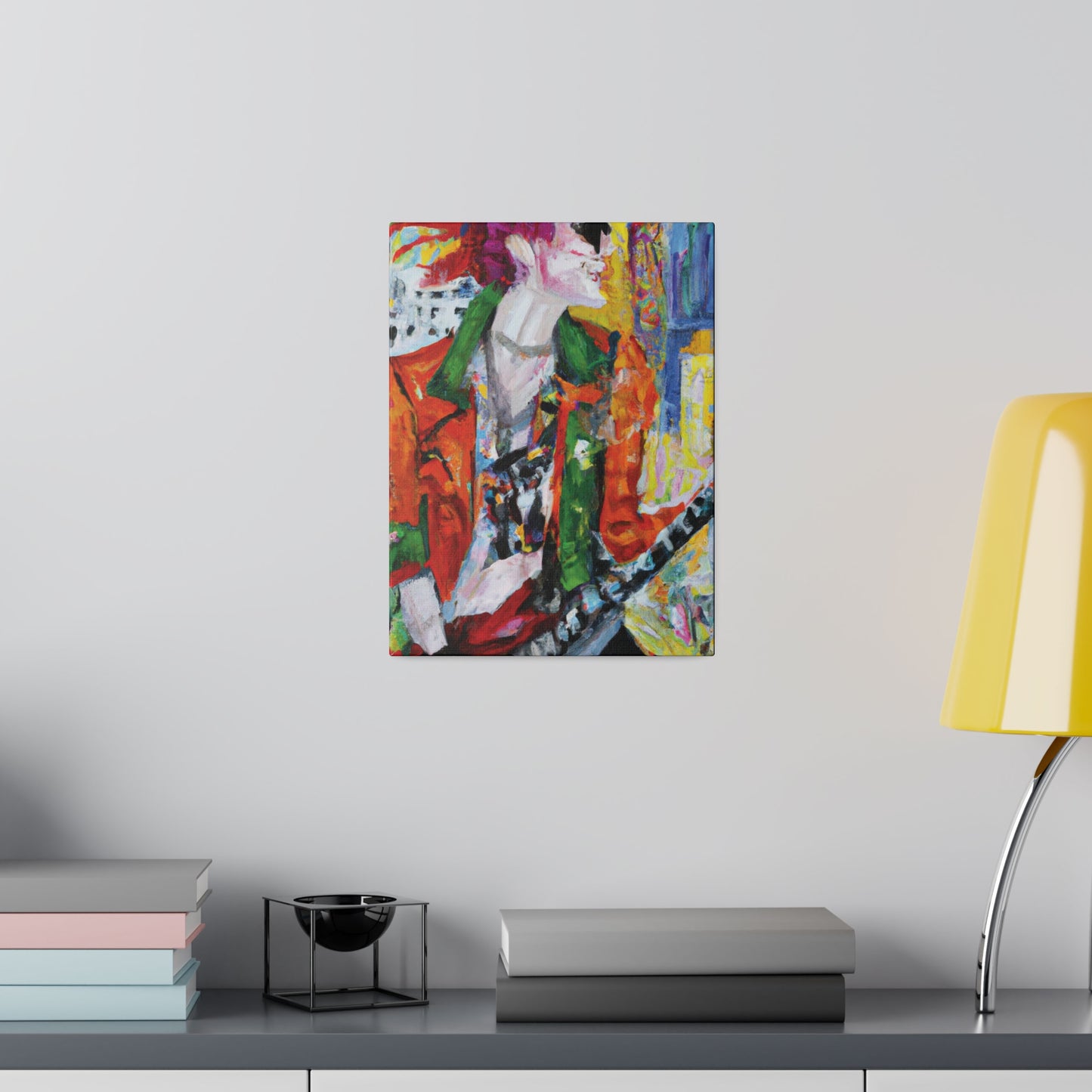 8997X - Rockstar Oil Painting Style Print | Poster | Home Decor | Wall Art | Music Art | Canvas