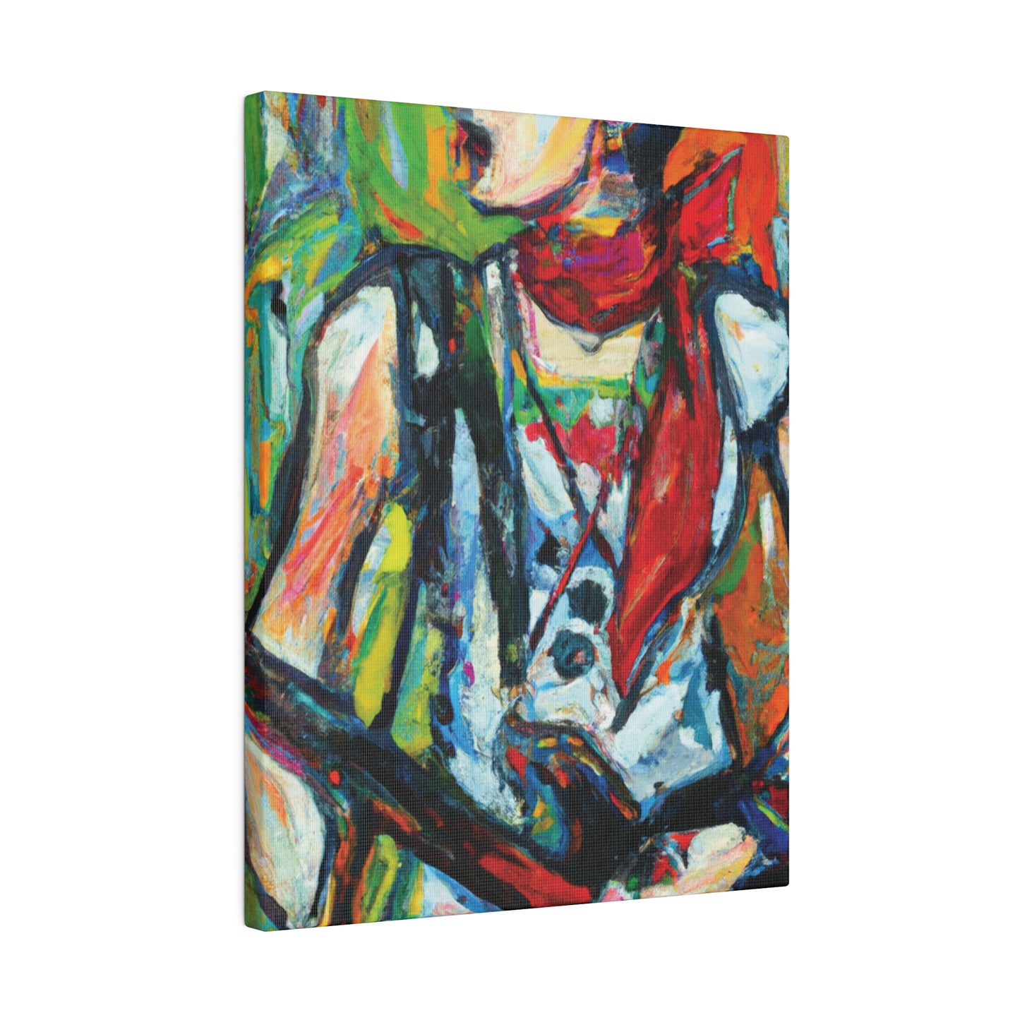 3713A - Rockstar Oil Painting Style Print | Poster | Home Decor | Wall Art | Music Art | Canvas