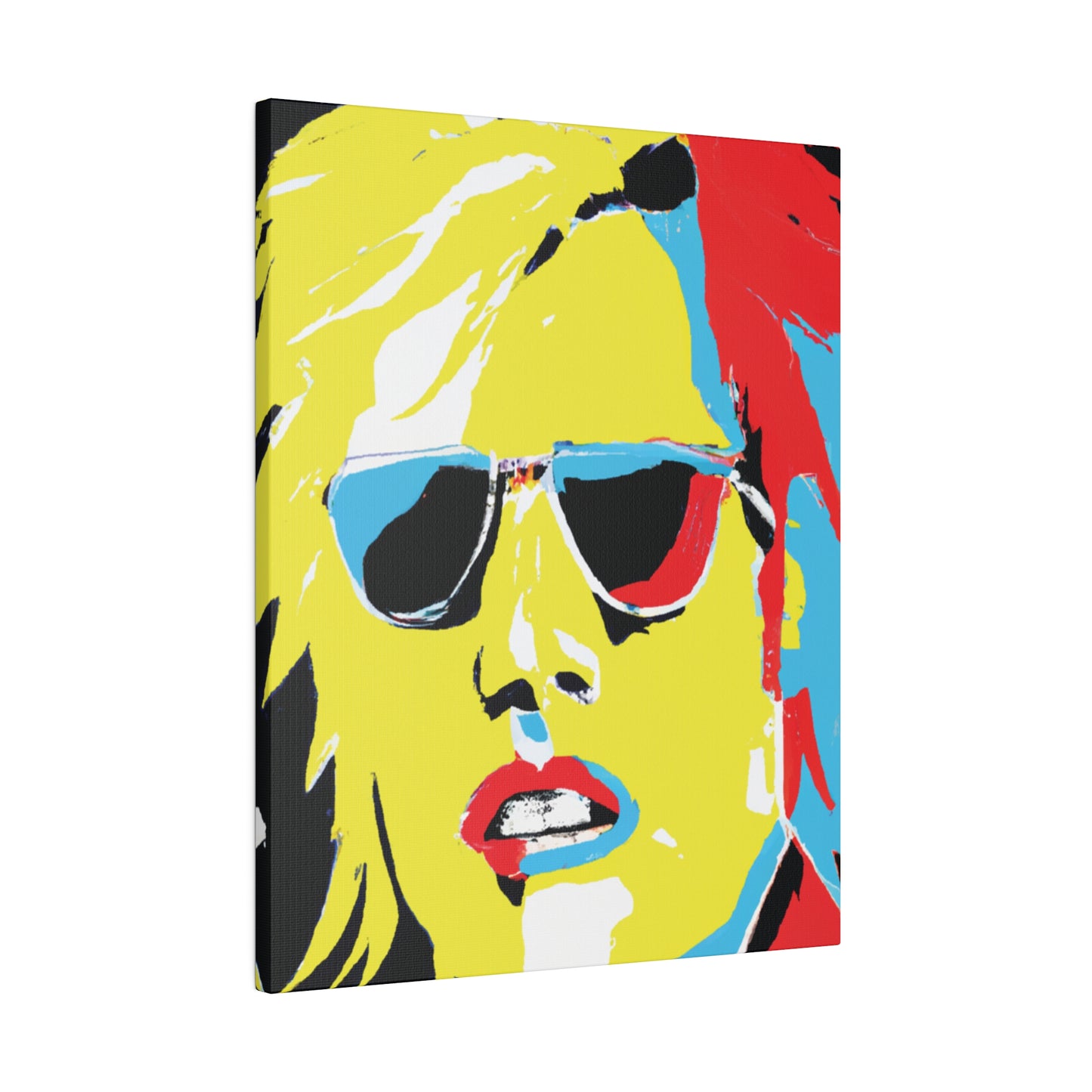 7436R - Rockstar Painting Print | Face | Abstract | Poster | Home Decor | Wall Art | Music Art | Canvas