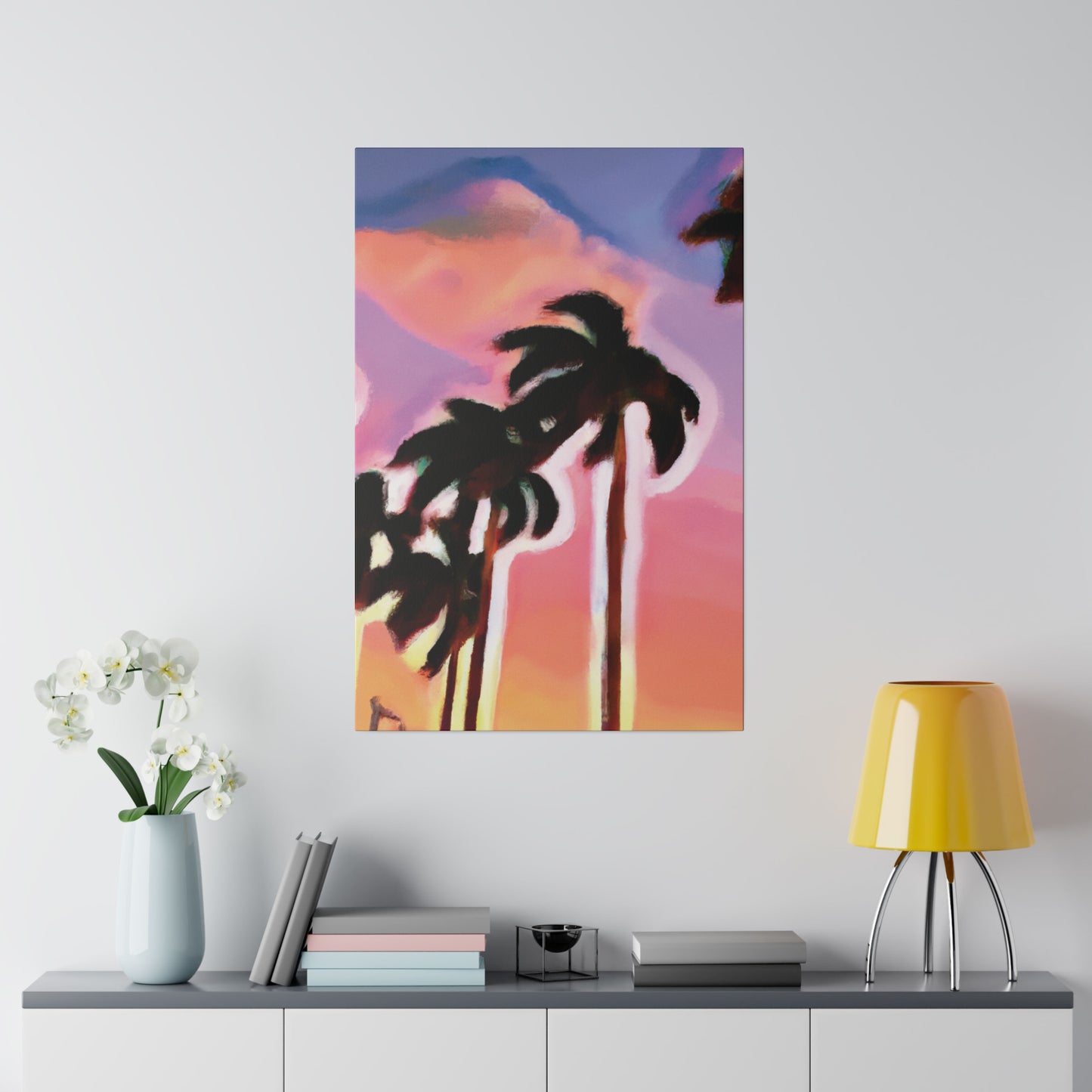 3563H - Miami Beach Sunset Painting Print | Miami | Beach | Sunset | Poster | Home Decor | Wall Art | Canvas