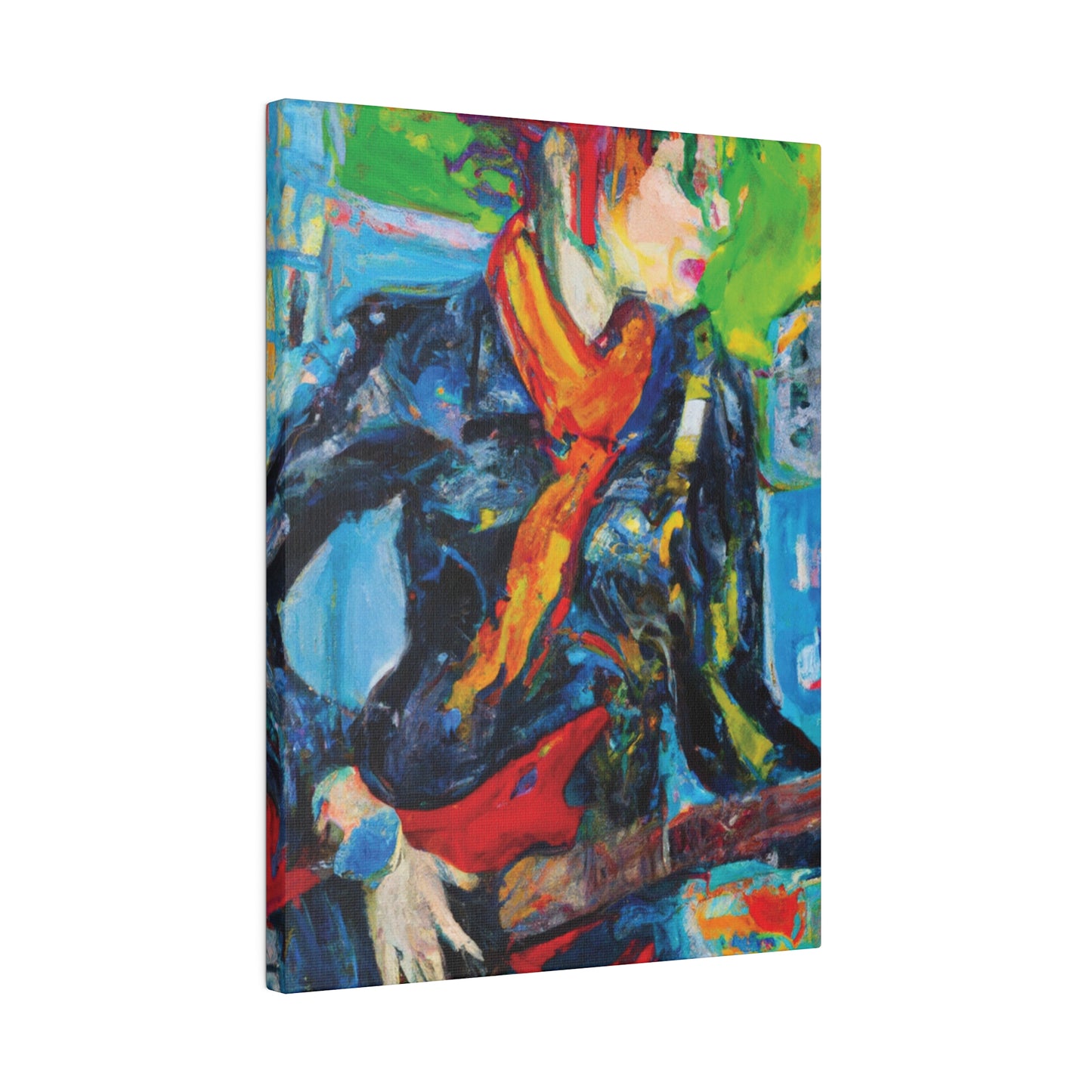 935O - Rockstar Oil Painting Style Print | Poster | Home Decor | Wall Art | Music Art | Canvas