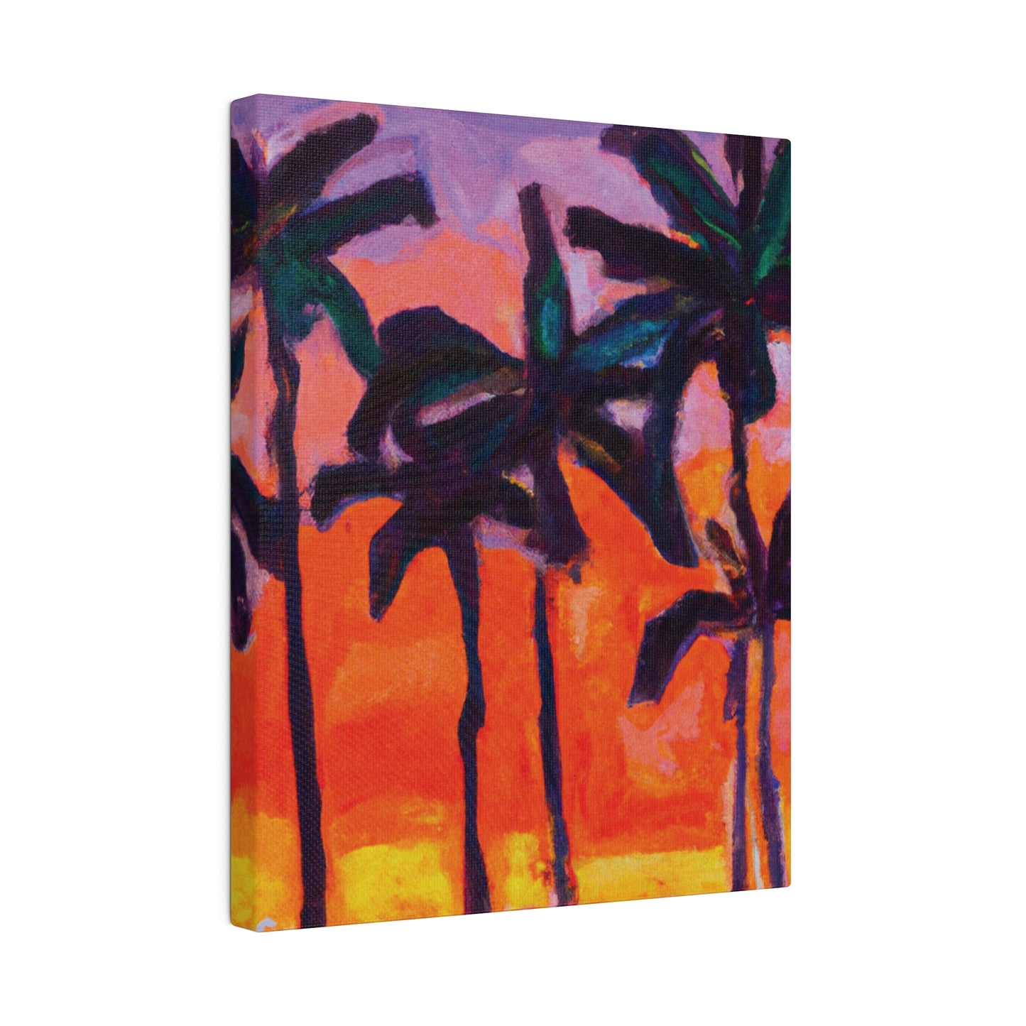 5618V - Miami Beach Sunset Painting Print | Miami | Beach | Sunset | Poster | Home Decor | Wall Art | Canvas
