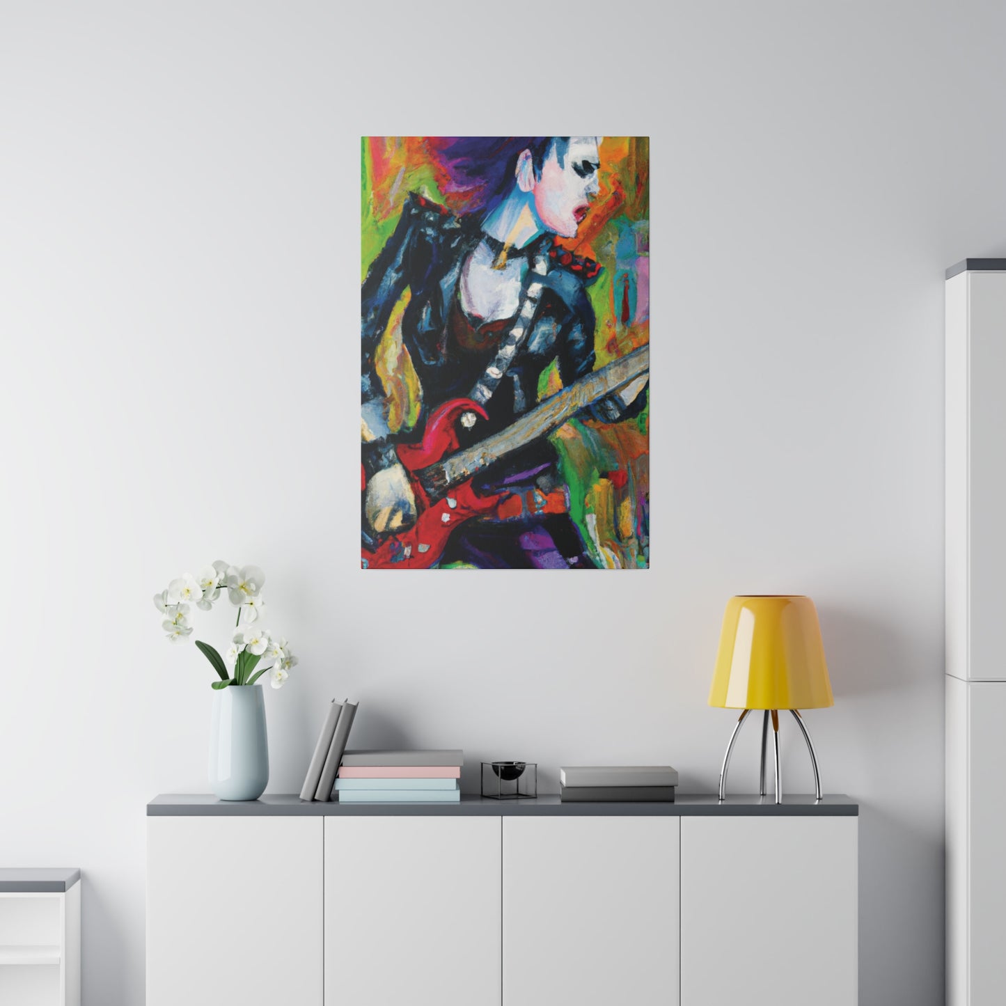 3315A - Rockstar Oil Painting Style Print | Poster | Home Decor | Wall Art | Music Art | Canvas