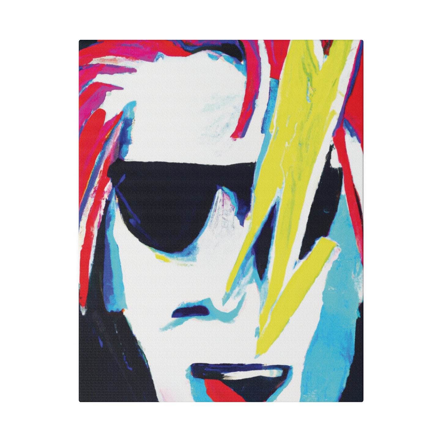 6481K - Rockstar Painting Print | Face | Abstract | Poster | Home Decor | Wall Art | Music Art | Canvas