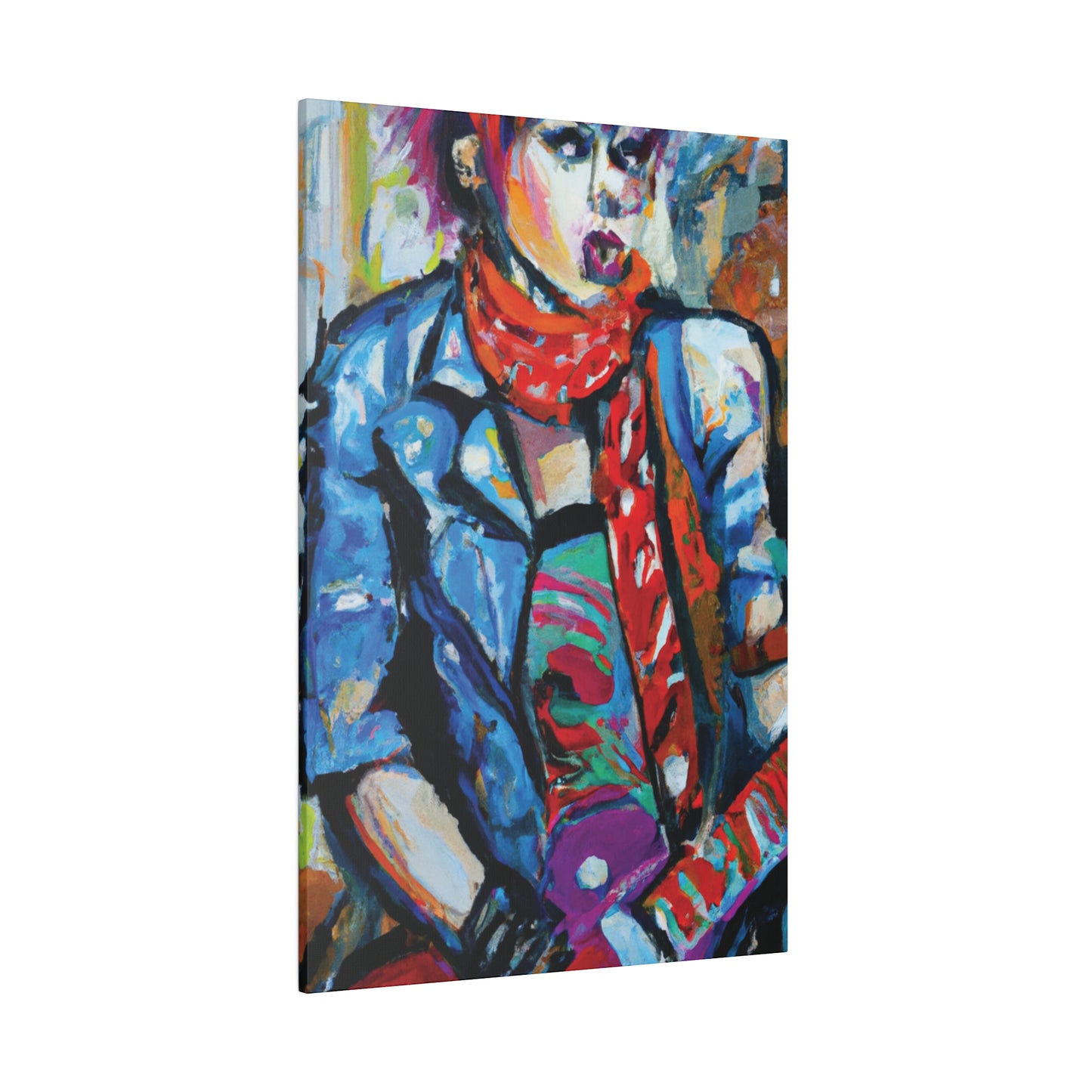 8142T - Rockstar Oil Painting Style Print | Poster | Home Decor | Wall Art | Music Art | Canvas