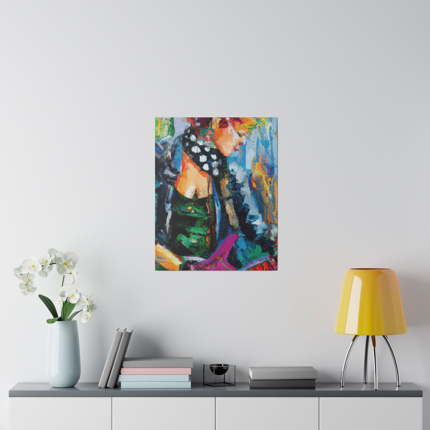 8032E - Rockstar Oil Painting Style Print | Poster | Home Decor | Wall Art | Music Art | Canvas