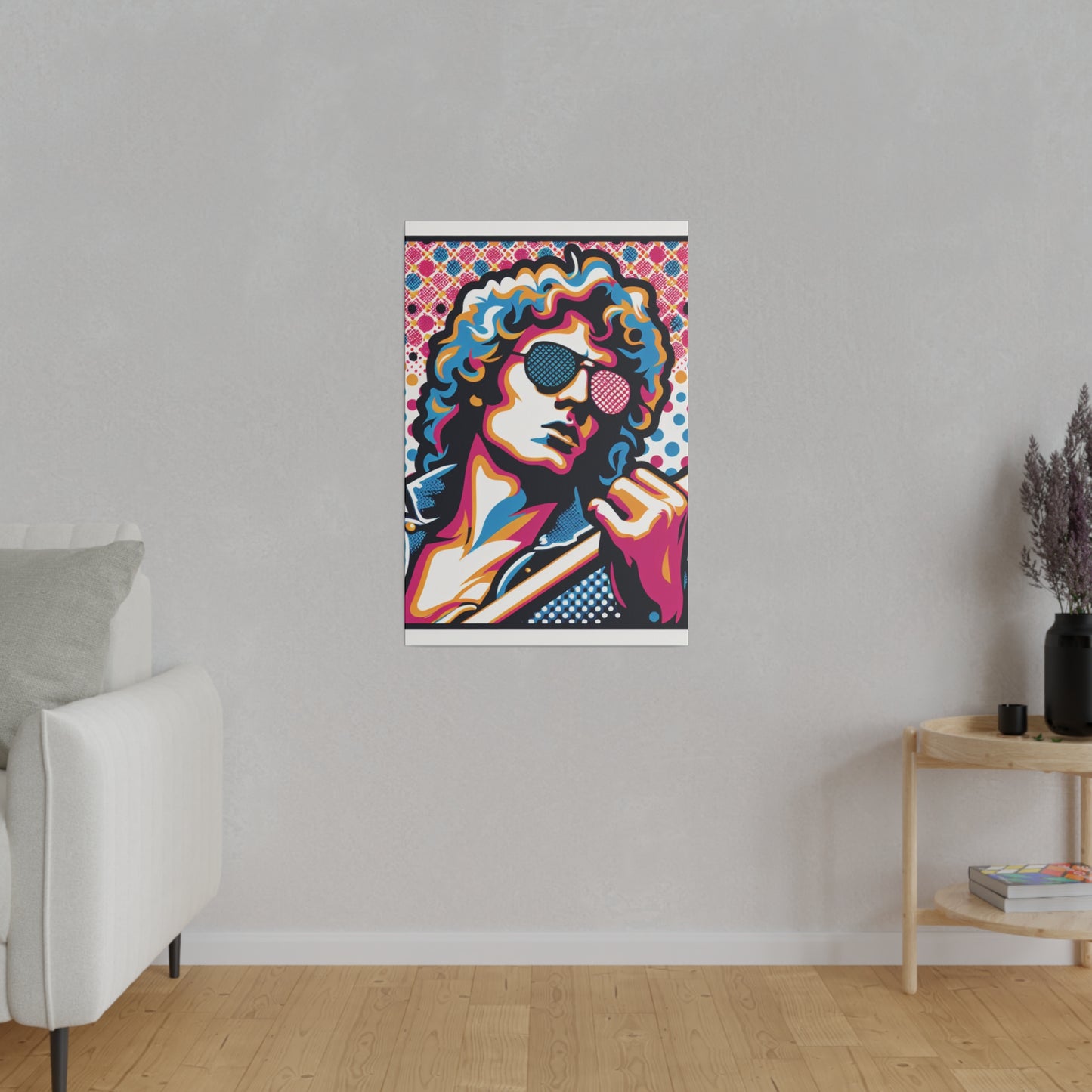 3572X - Rockstar Painting Print | Face | Abstract | Poster | Home Decor | Wall Art | Music Art | Canvas