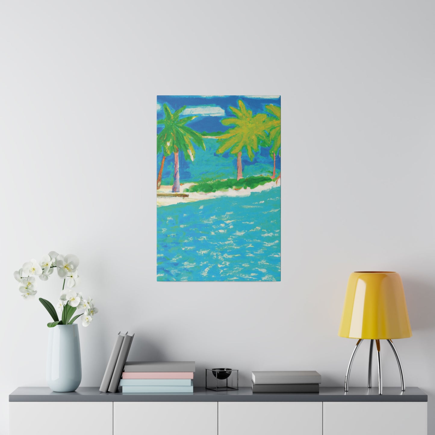 3271K - Bahamas Ocean Painting Print | Bahamas | Ocean | Beach | Poster | Home Decor | Wall Art | Canvas