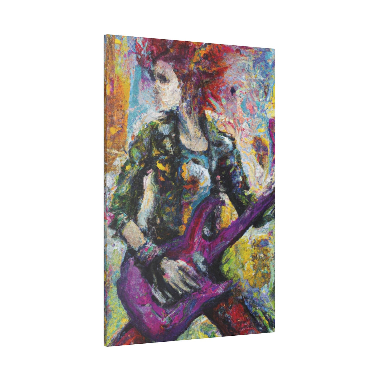 5487U - Rockstar Oil Painting Style Print | Poster | Home Decor | Wall Art | Music Art | Canvas