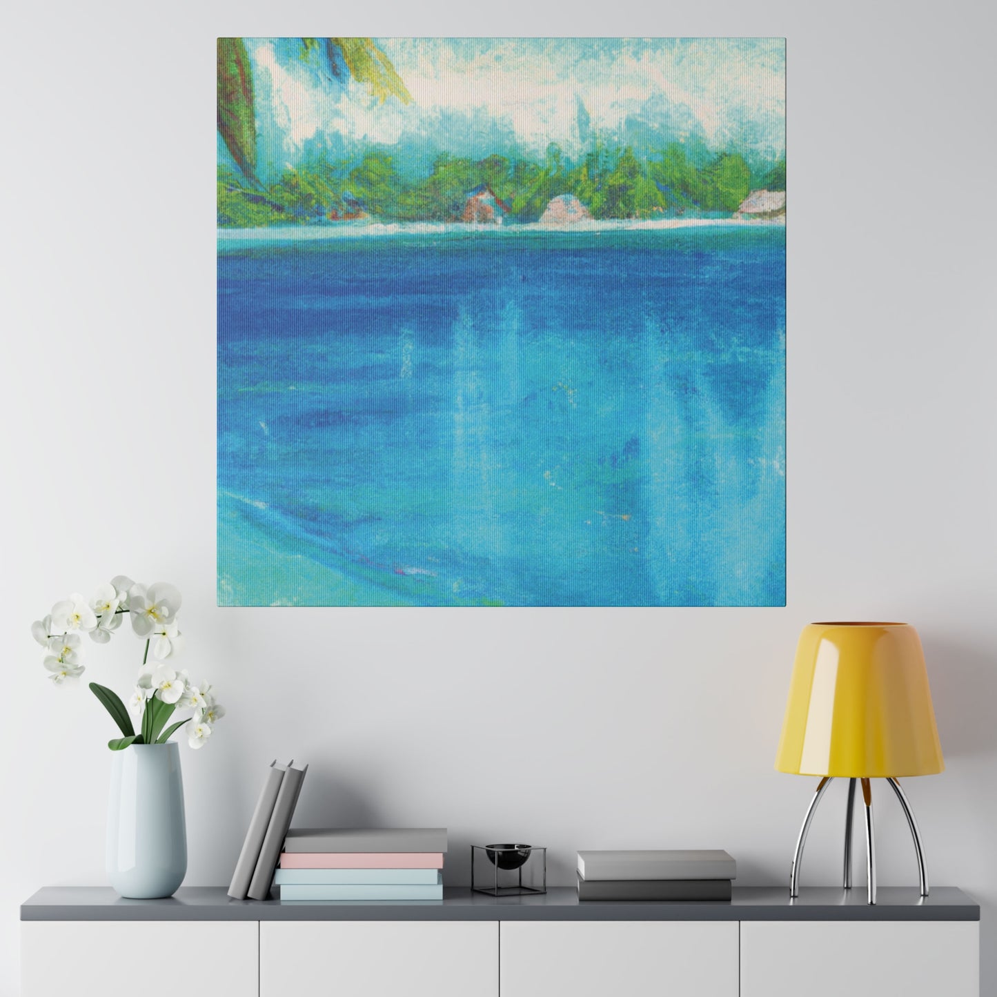 3198N - Bahamas Ocean Painting Print | Bahamas | Ocean | Beach | Poster | Home Decor | Wall Art | Canvas