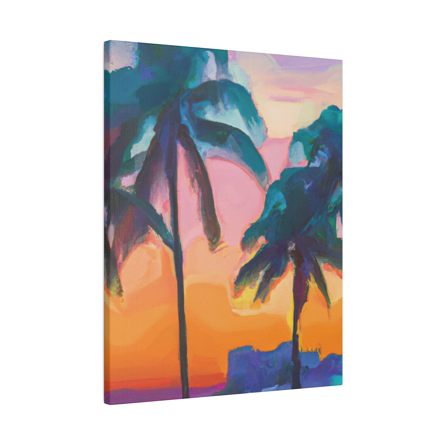 6494M - Miami Beach Sunset Painting Print | Miami | Beach | Sunset | Poster | Home Decor | Wall Art | Canvas