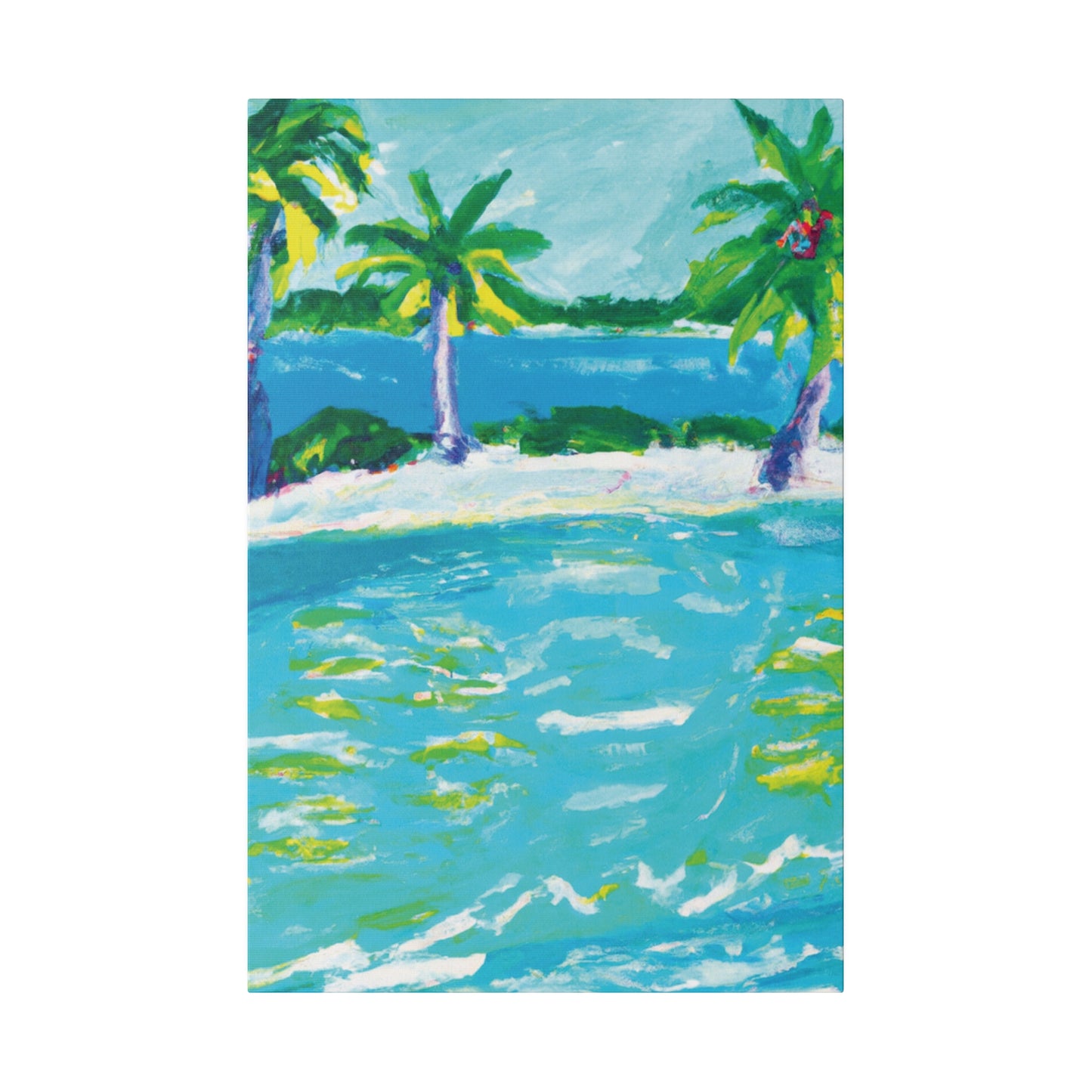 9256K - Bahamas Ocean Painting Print | Bahamas | Ocean | Beach | Poster | Home Decor | Wall Art | Canvas