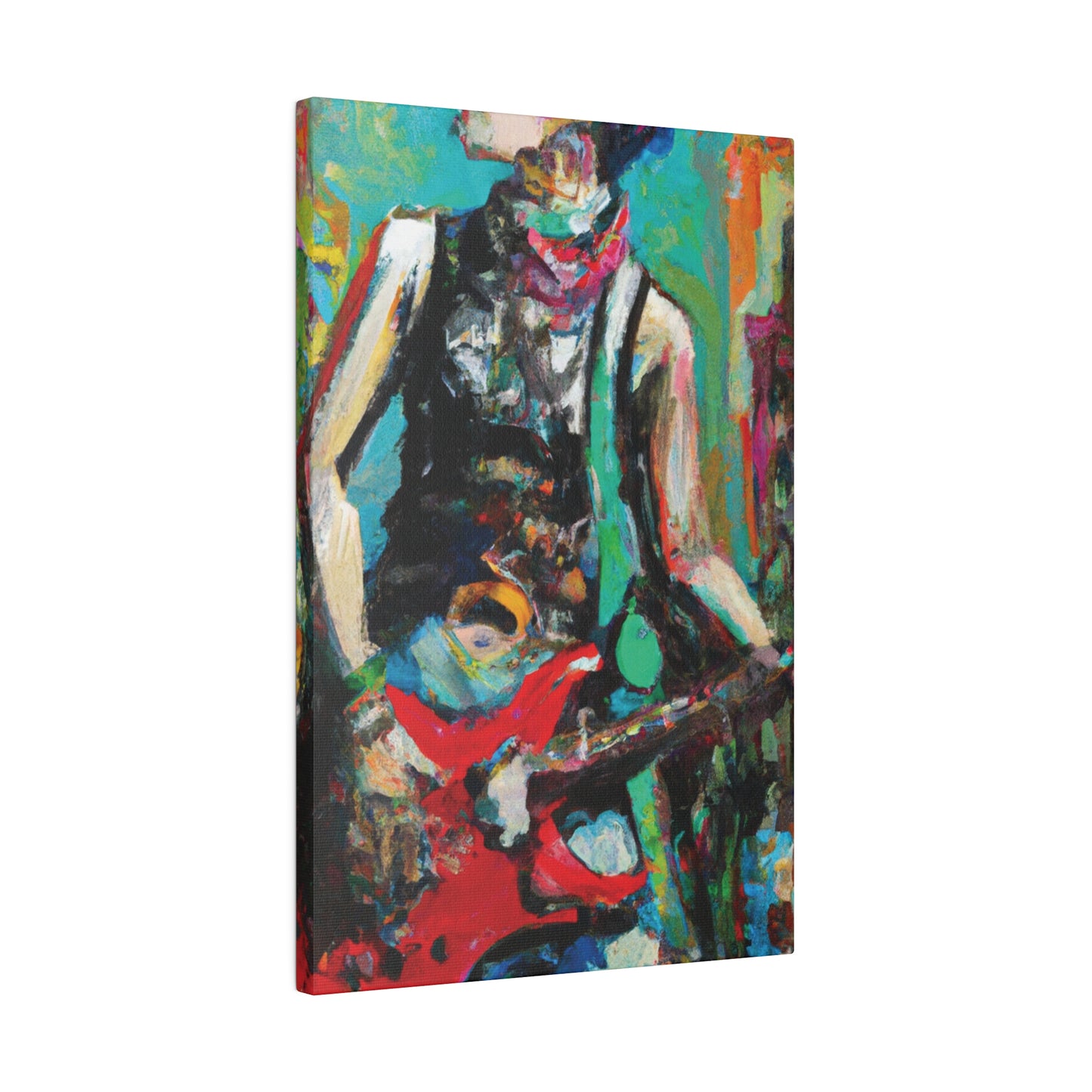9287Z - Rockstar Oil Painting Style Print | Poster | Home Decor | Wall Art | Music Art | Canvas