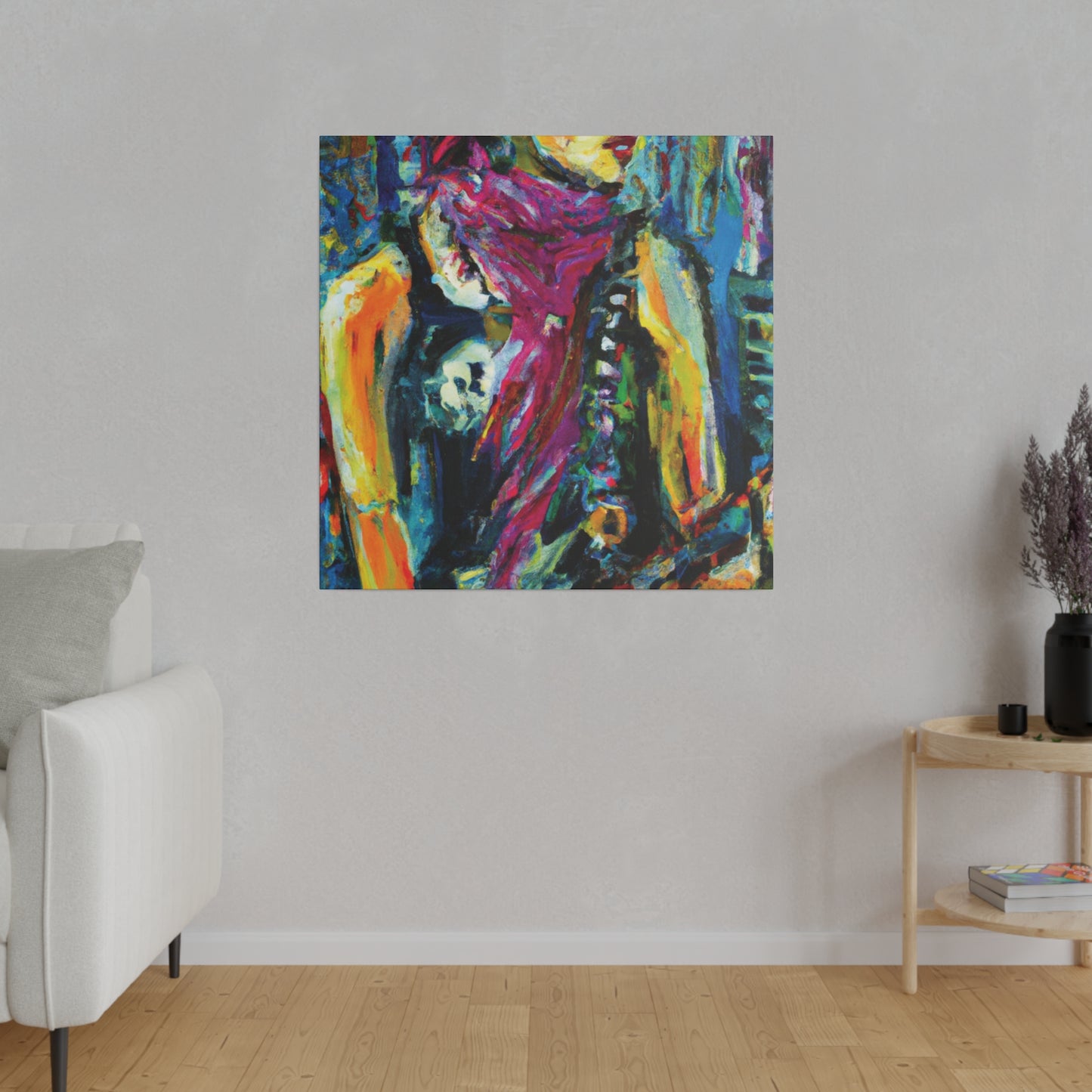 4264P - Rockstar Oil Painting Style Print | Poster | Home Decor | Wall Art | Music Art | Canvas