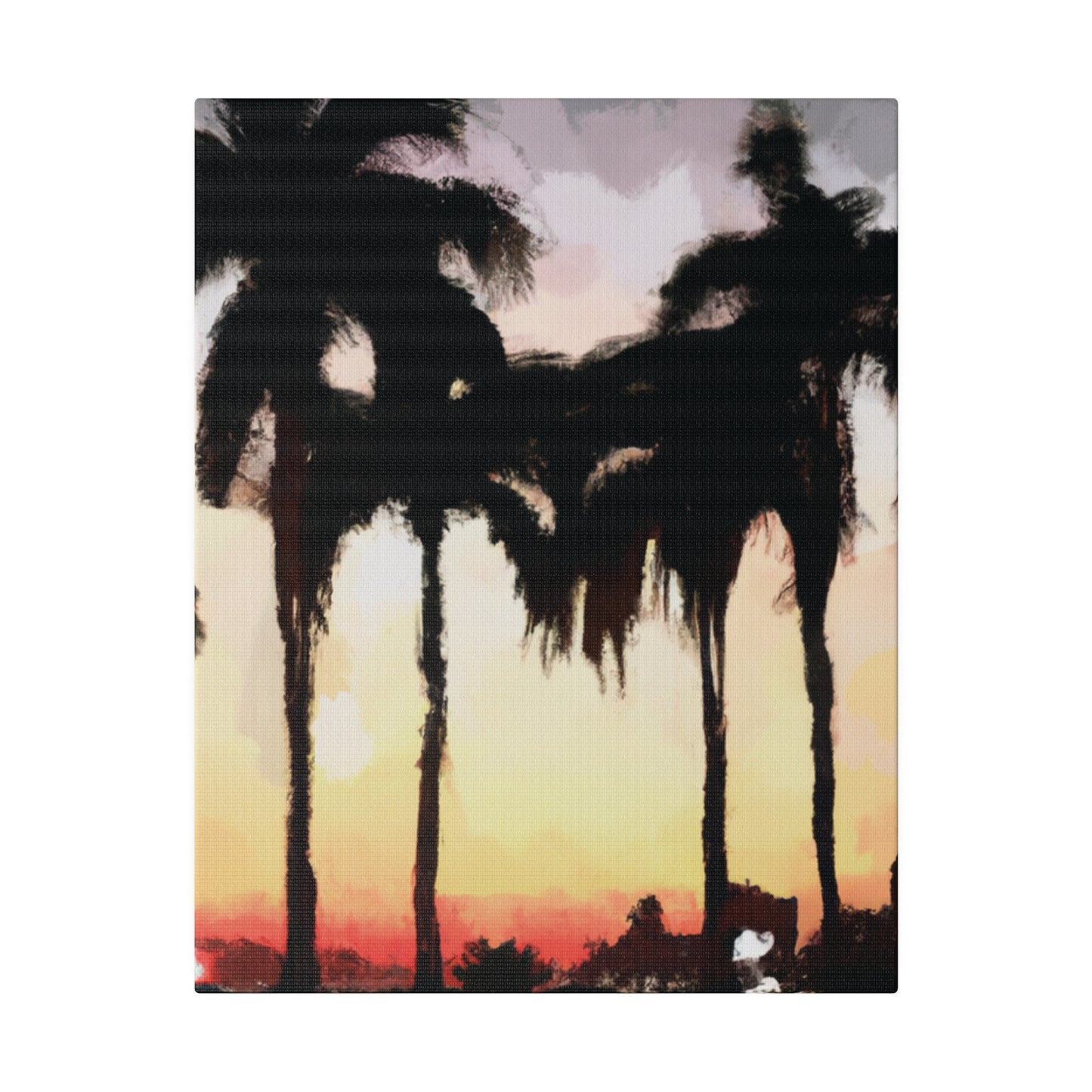 4763J - Miami Beach Sunset Painting Print | Miami | Beach | Sunset | Poster | Home Decor | Wall Art | Canvas
