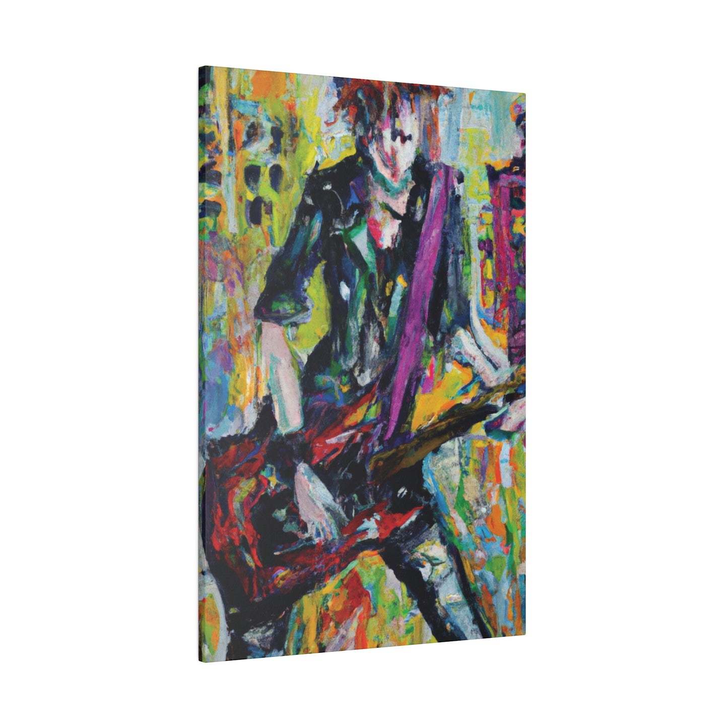 5521G - Rockstar Oil Painting Style Print | Poster | Home Decor | Wall Art | Music Art | Canvas