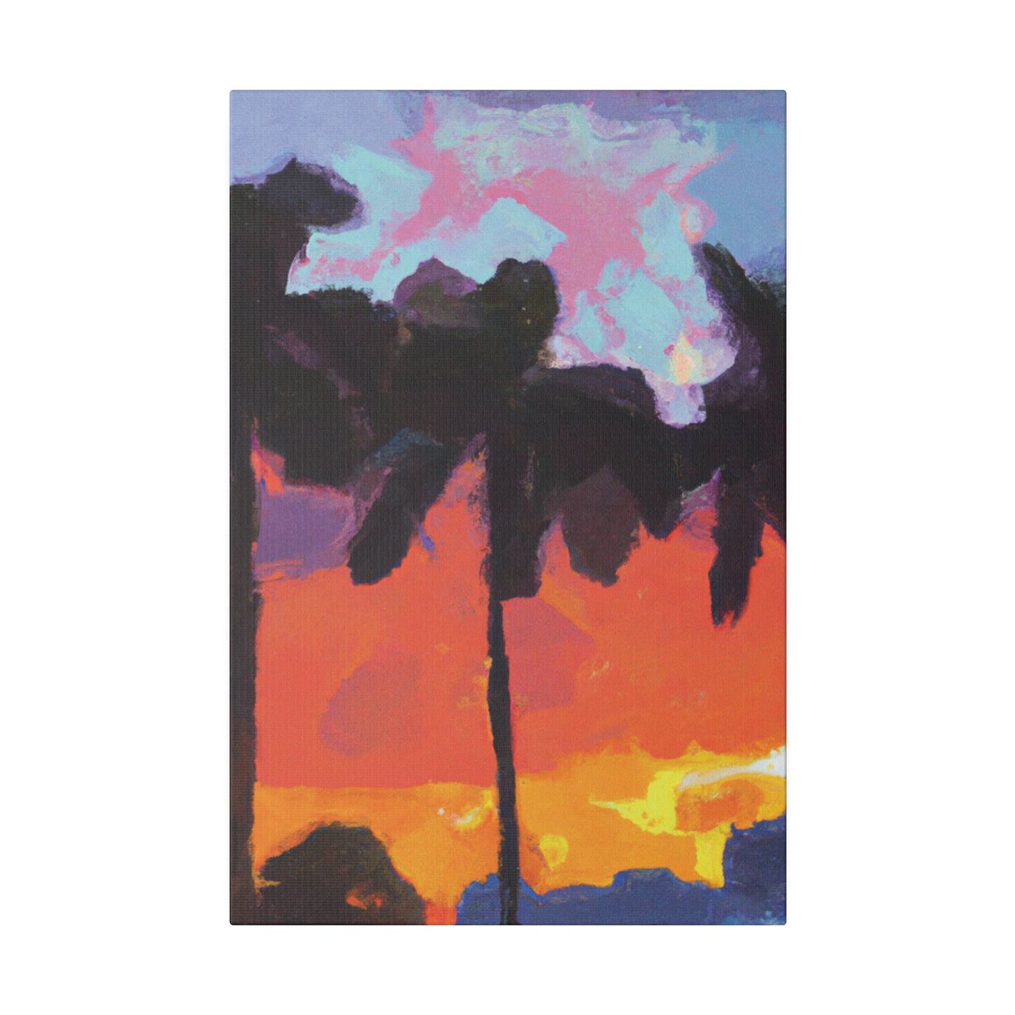 9276D - Miami Beach Sunset Painting Print | Miami | Beach | Sunset | Poster | Home Decor | Wall Art | Canvas