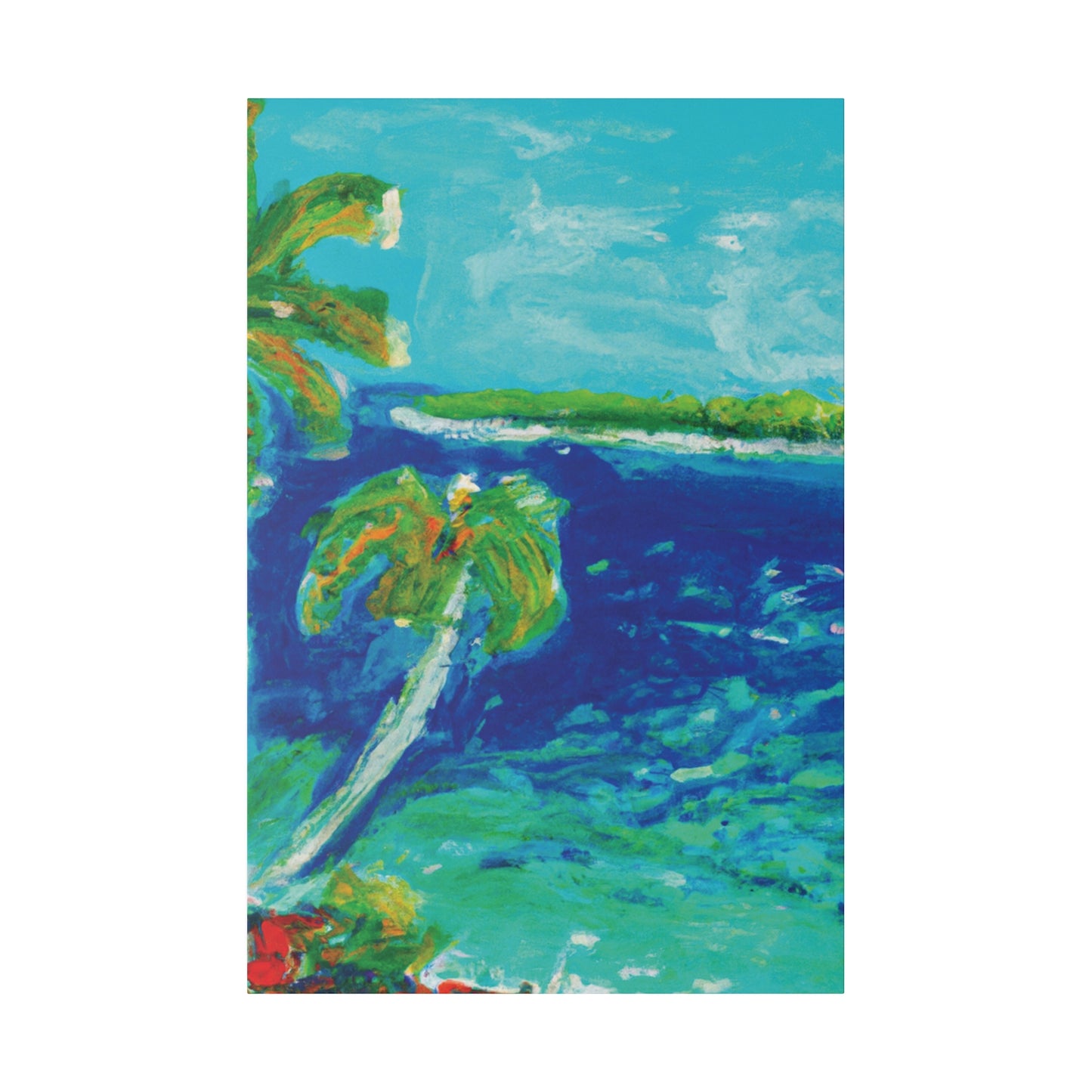 4657V - Bahamas Ocean Painting Print | Bahamas | Ocean | Beach | Poster | Home Decor | Wall Art | Canvas