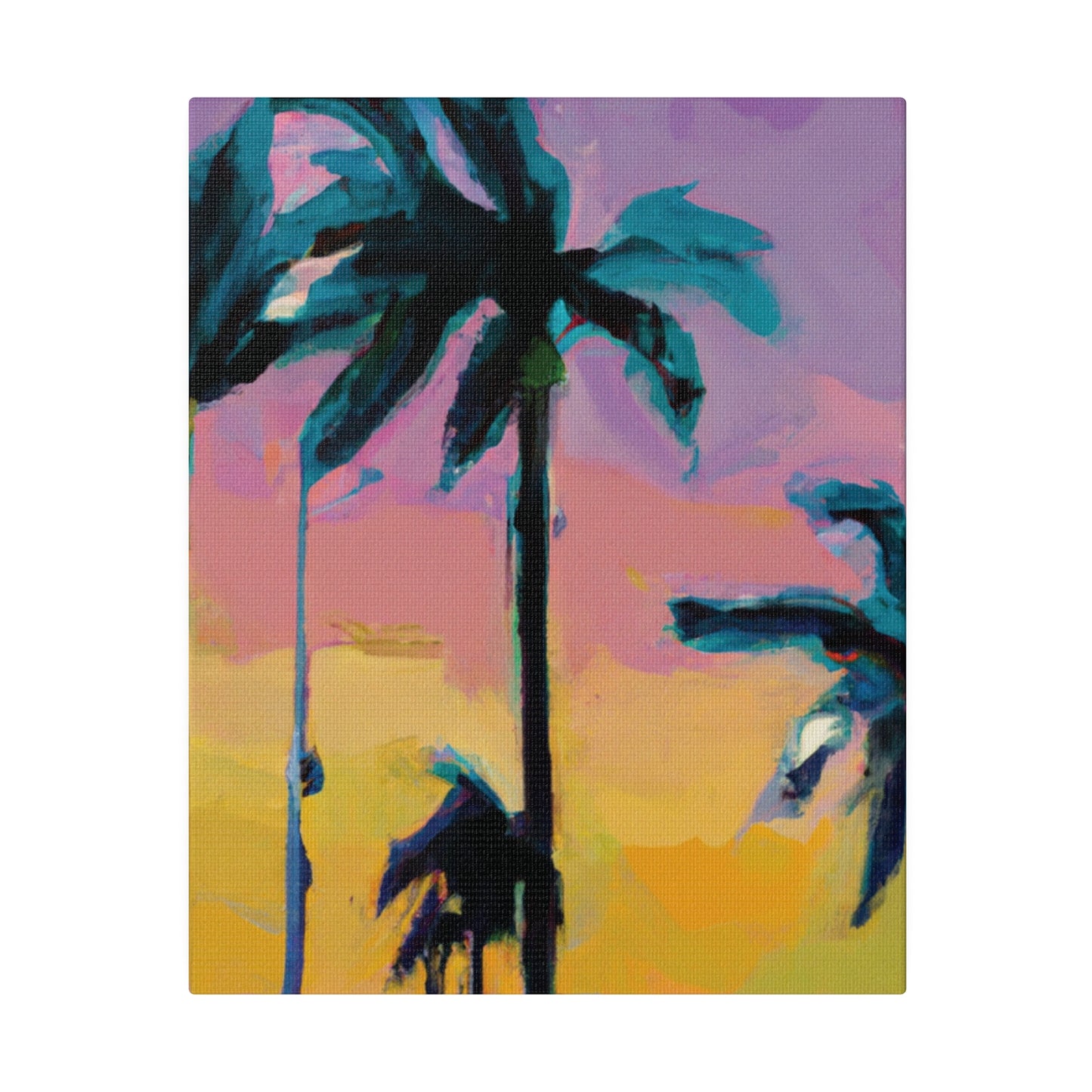 510K - Miami Beach Sunset Painting Print | Miami | Beach | Sunset | Poster | Home Decor | Wall Art | Canvas