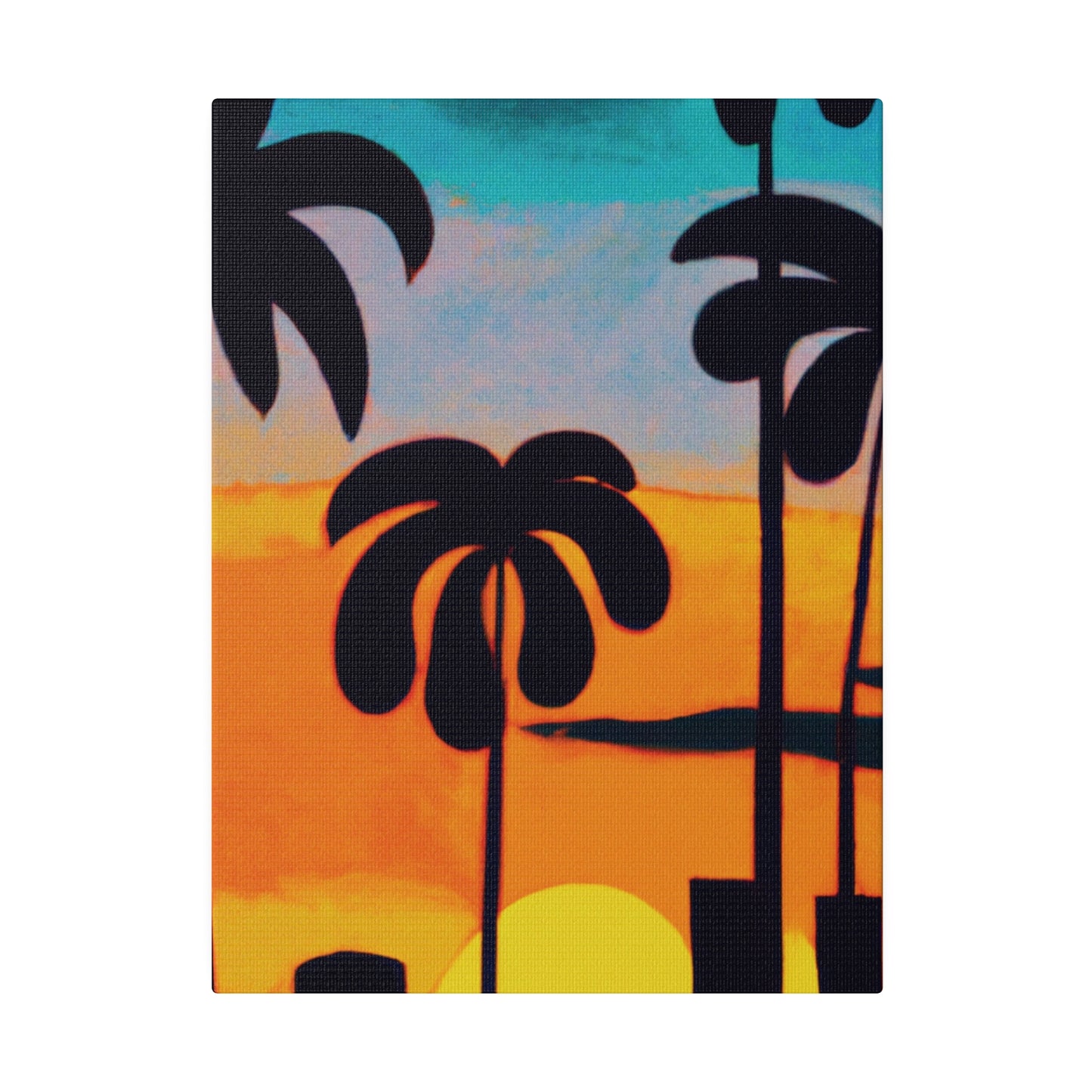 6878U - Miami Beach Sunset Painting Print | Miami | Beach | Sunset | Poster | Home Decor | Wall Art | Canvas