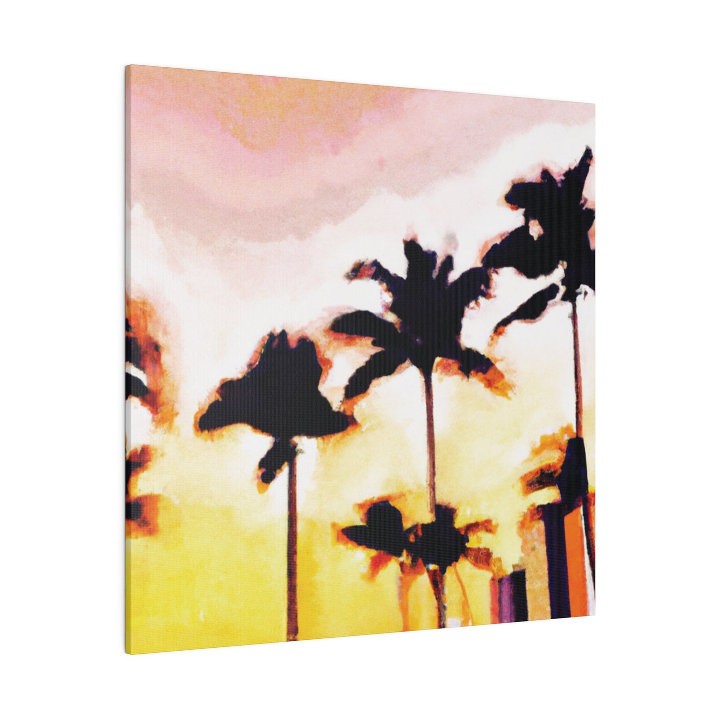 8005X - Miami Beach Sunset Painting Print | Miami | Beach | Sunset | Poster | Home Decor | Wall Art | Canvas