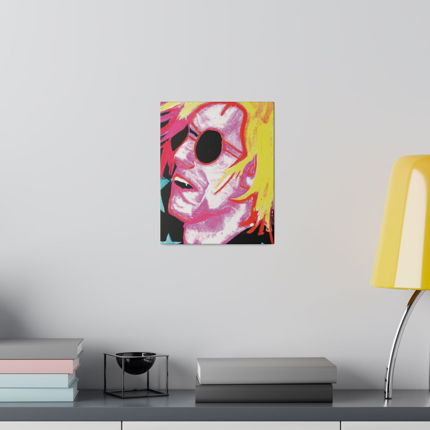 5123P - Rockstar Painting Print | Face | Abstract | Poster | Home Decor | Wall Art | Music Art | Canvas