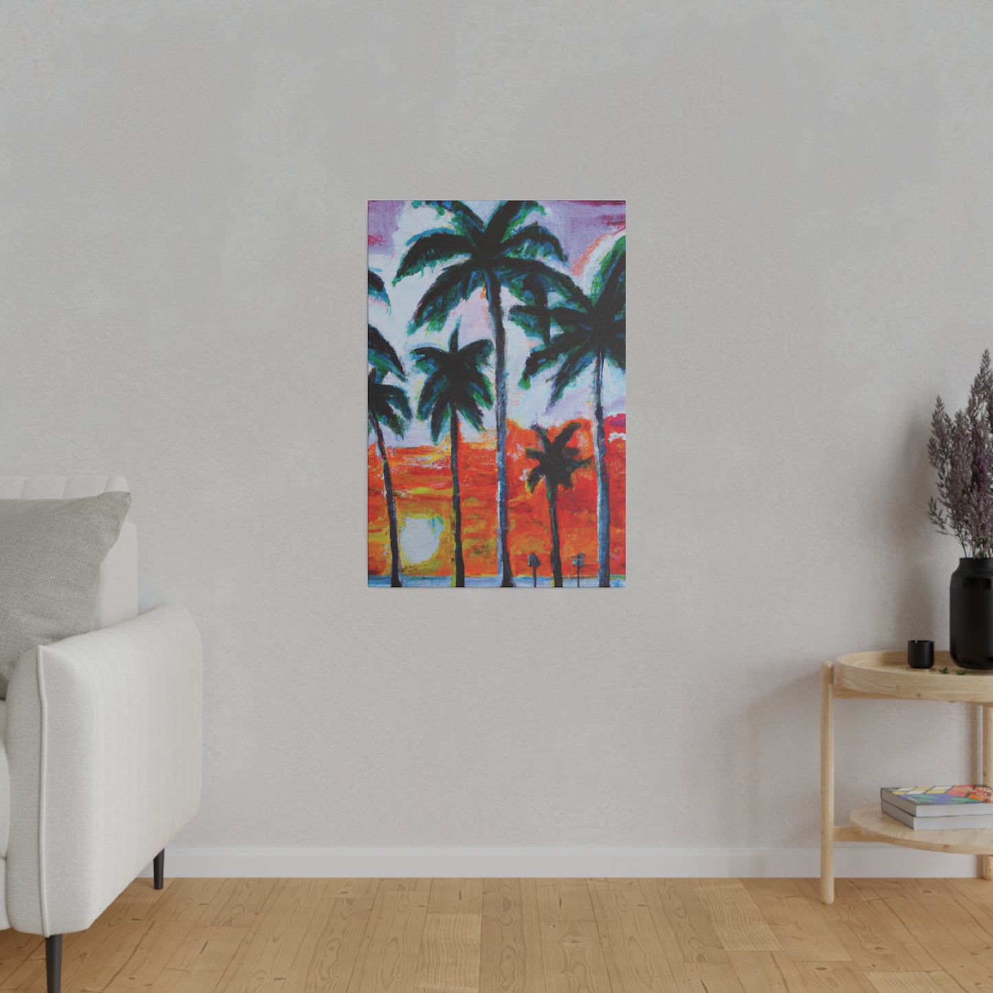 5398G - Miami Beach Sunset Painting Print | Miami | Beach | Sunset | Poster | Home Decor | Wall Art | Canvas